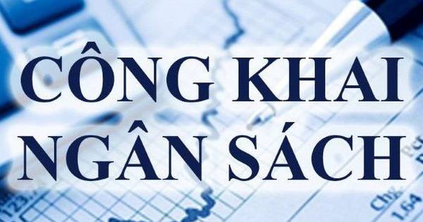 Công bố công khai số liệu dự toán ngân sách nhà nước năm 2025