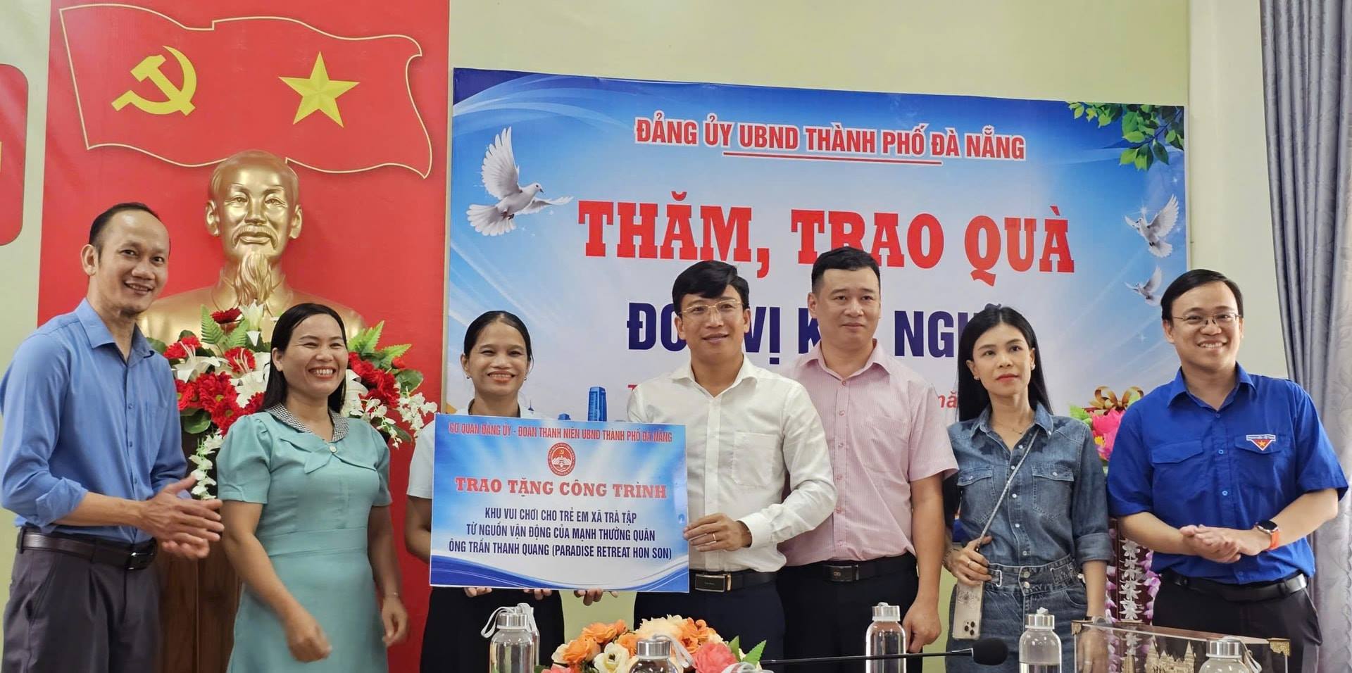 Gần 200 triệu đồng hỗ trợ cho người dân xã Trà Tập