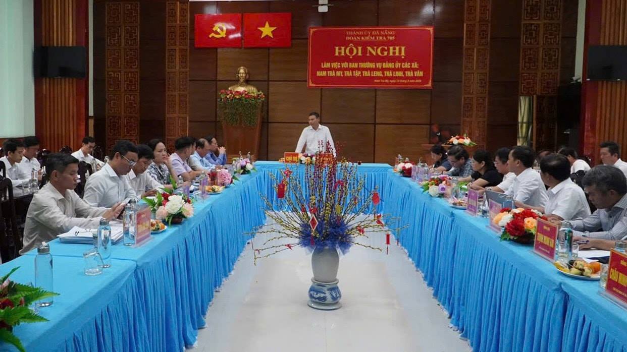 Đoàn kiểm tra của Thành ủy Đà Nẵng làm việc với các xã miền núi