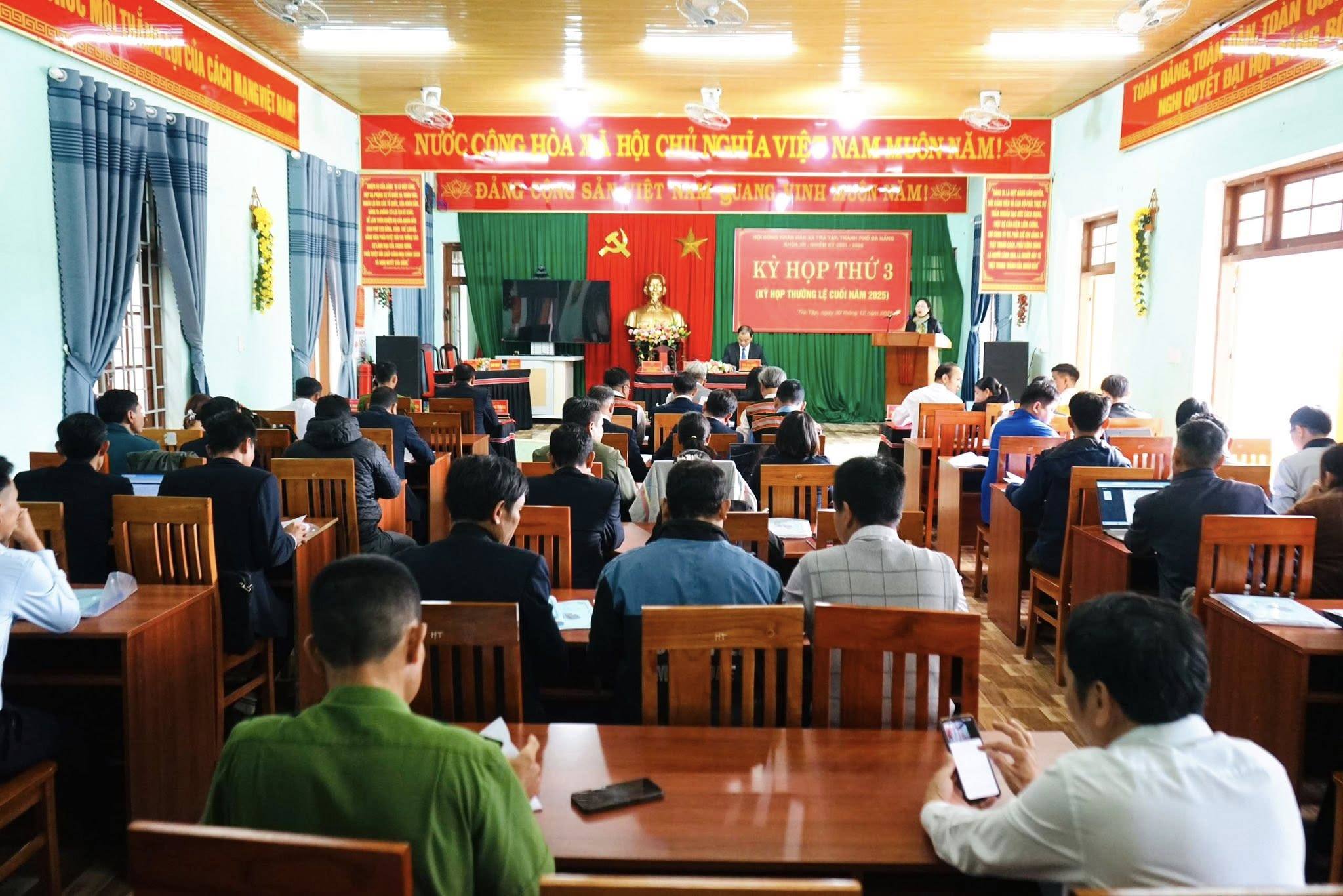 HĐND xã Trà Tập tổ chức kỳ họp thứ 3, nhiệm kỳ 2021 – 2026