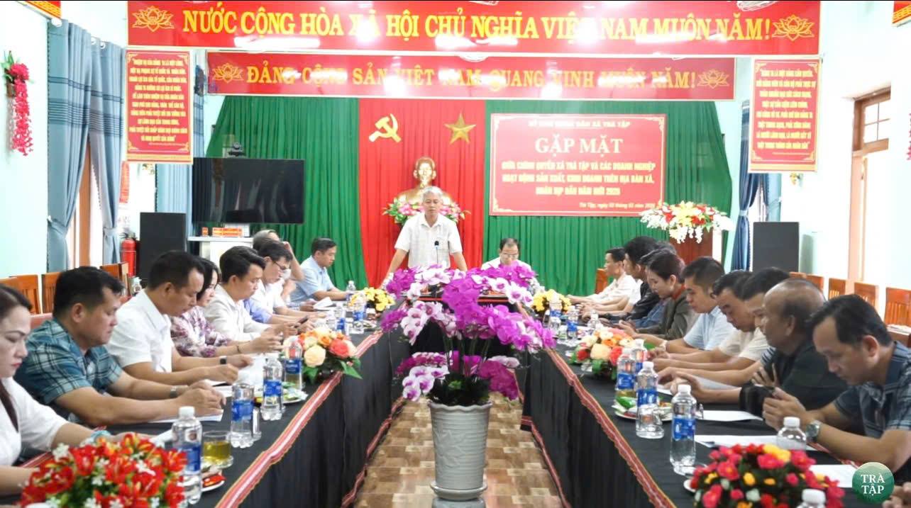 Xã Trà Tập gặp mặt doanh nghiệp đầu xuân 2026