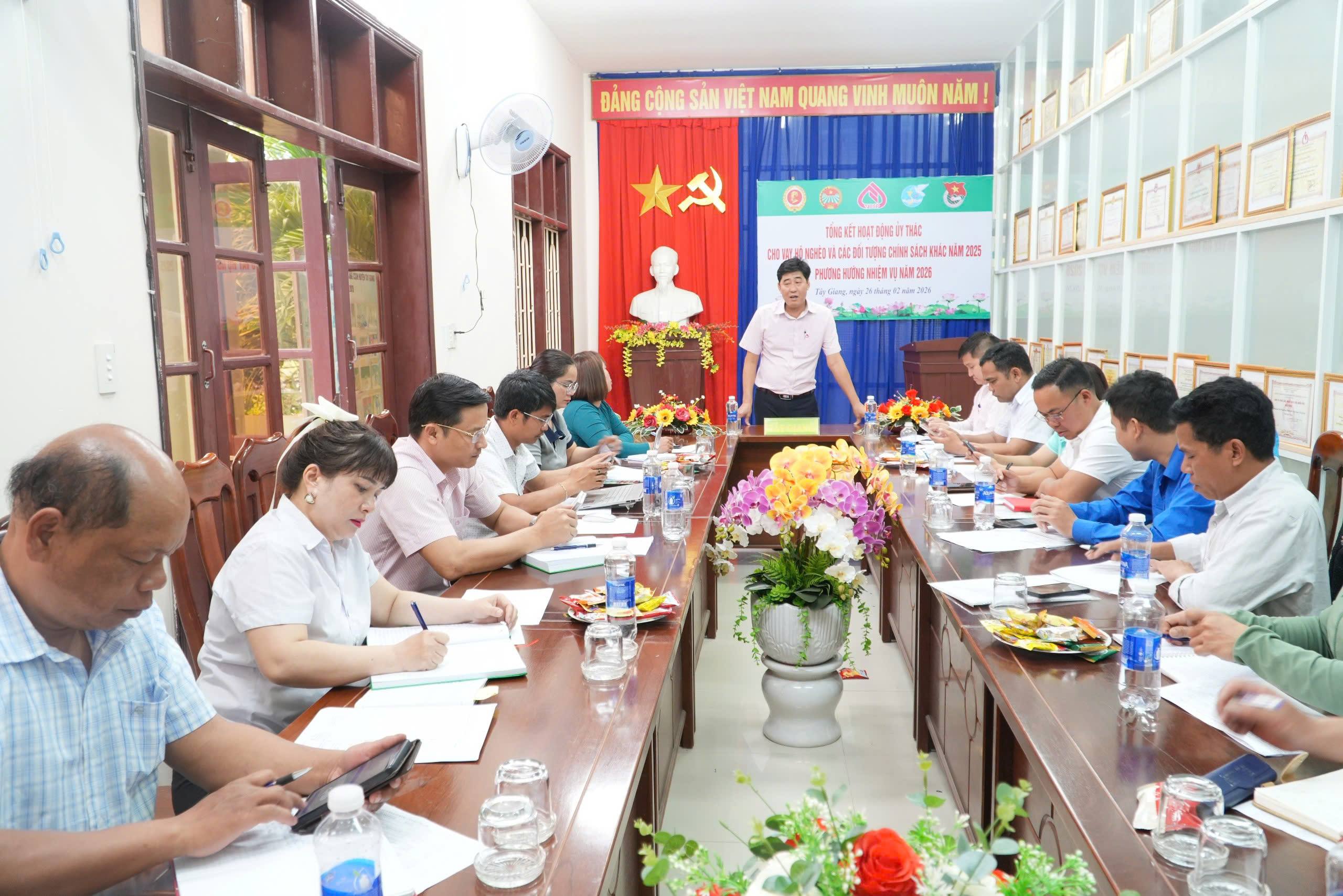 Tổng kết hoạt động ủy thác cho vay hộ nghèo và các đối tượng chính sách khác năm 2025, phương hướng nhiệm vụ năm 2026