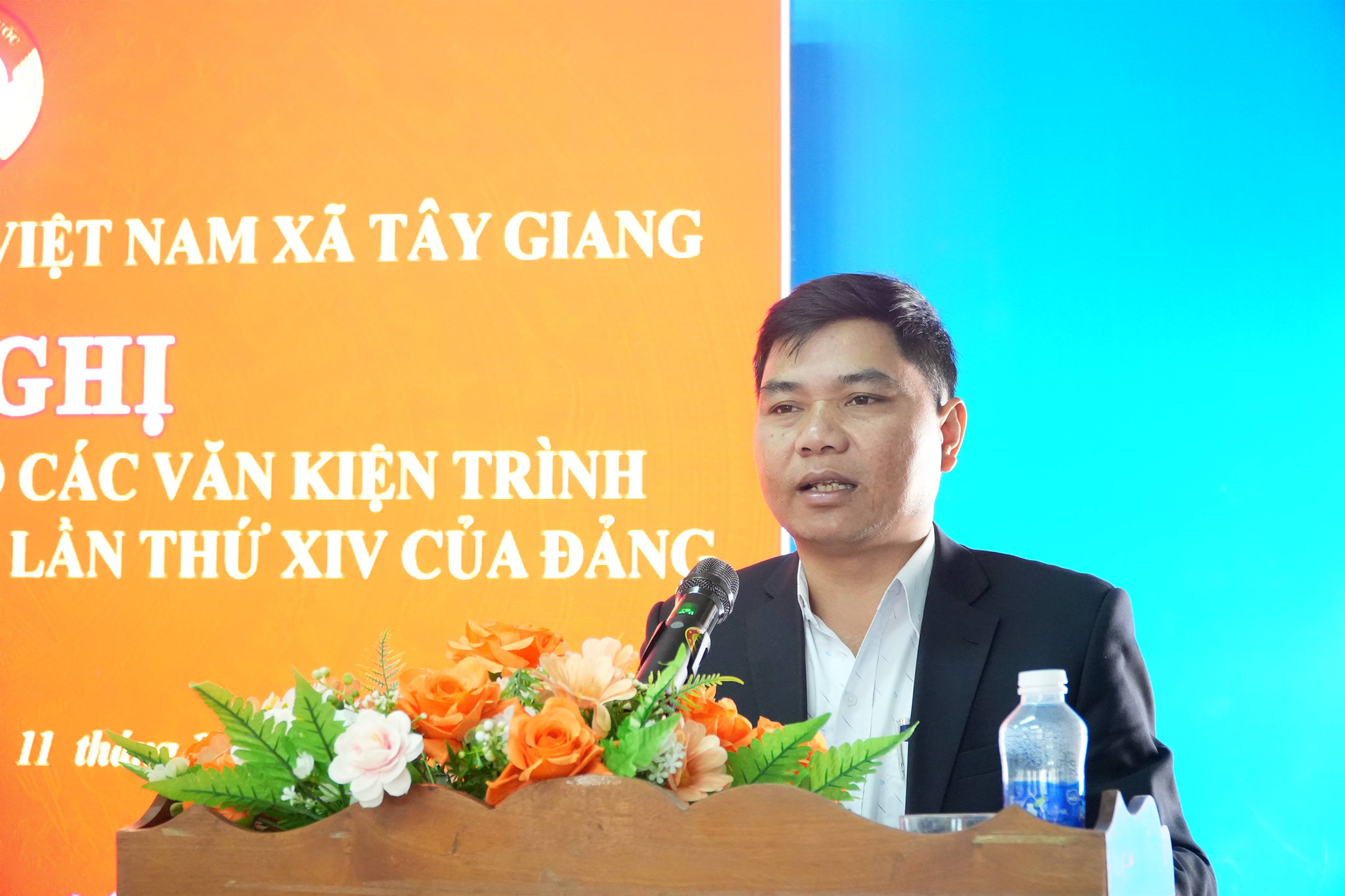 Ủy ban MTTQ Việt Nam xã Tây Giang góp ý Văn kiện Đại hội Đại biểu toàn quốc lần thứ XIV của Đảng