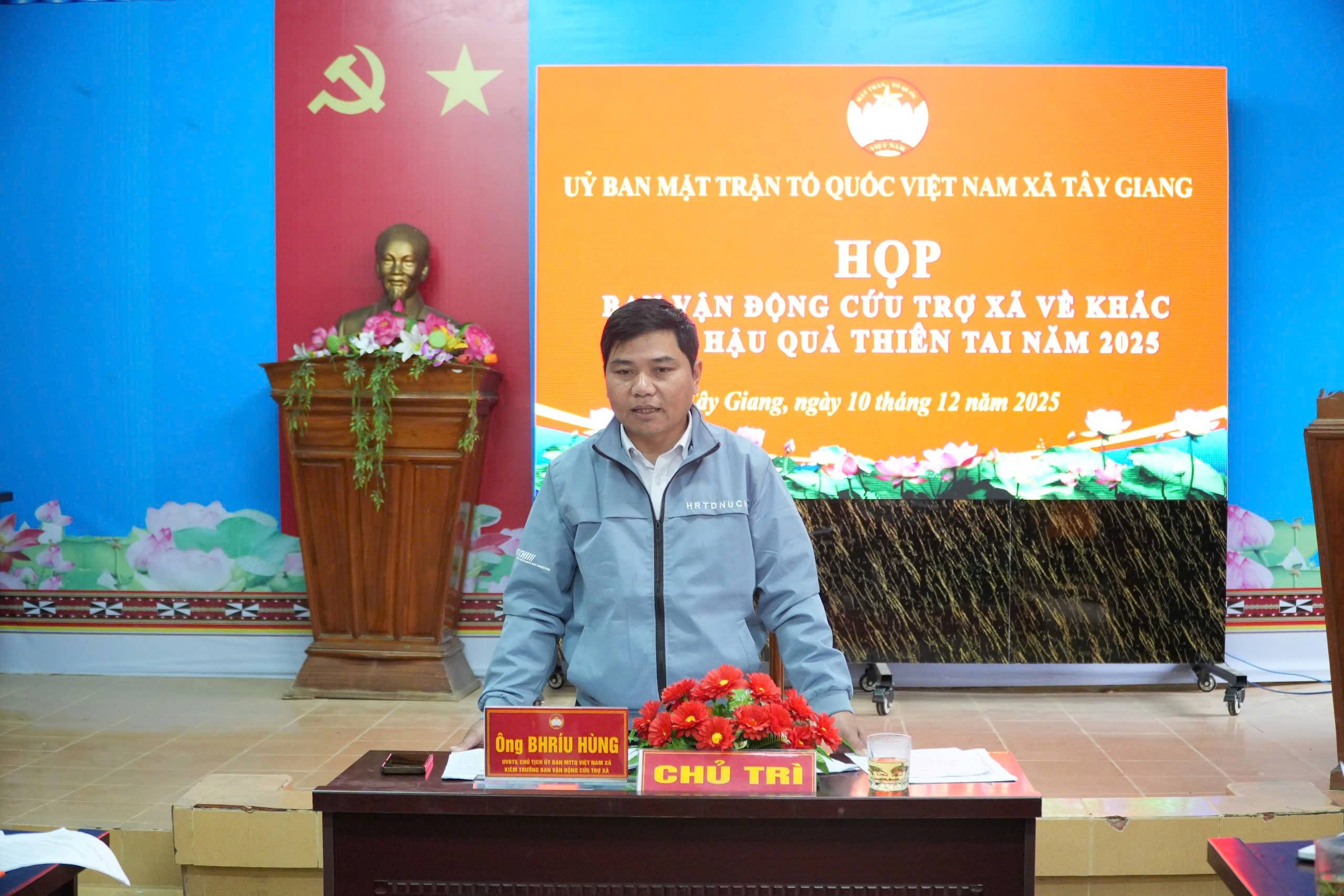 Tây Giang: Chủ động phân bổ nguồn lực, khẩn trương khắc phục hậu quả thiên tai