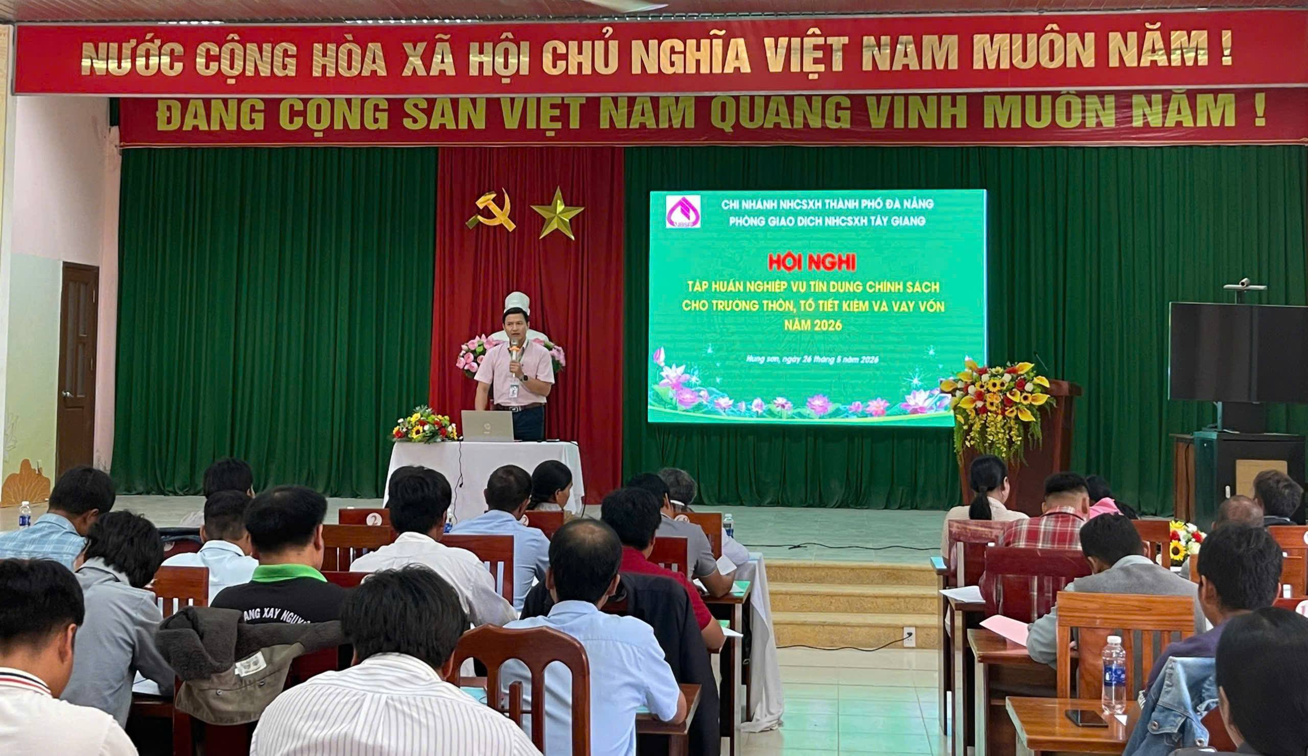 TÂY GIANG TỔ CHỨC TẬP HUẤN CÔNG TÁC TÍN DỤNG CHÍNH SÁCH NĂM 2026