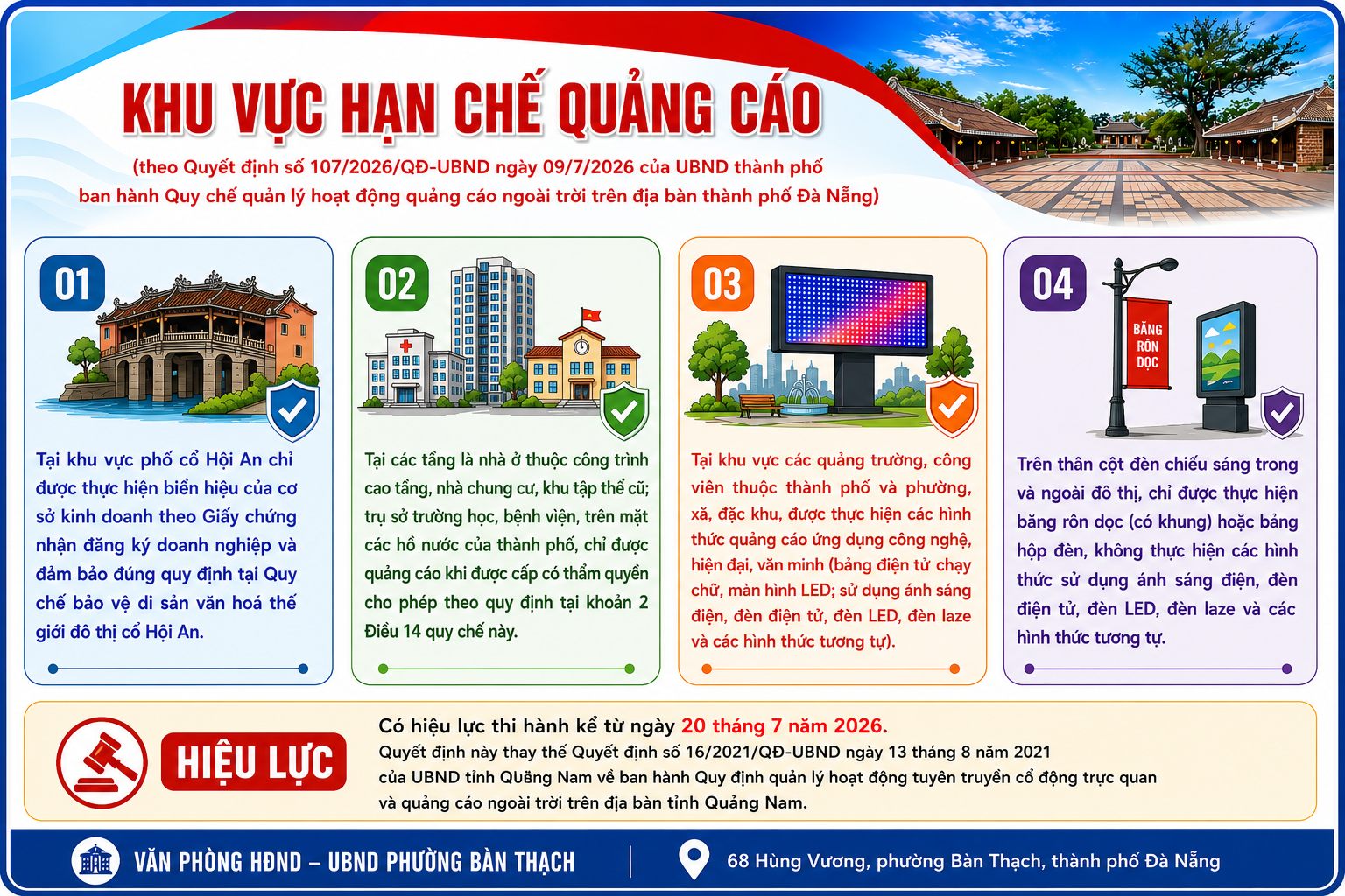 Quy chế quản lý hoạt động quảng cáo ngoài trời trên địa bàn thành phố Đà Nẵng
