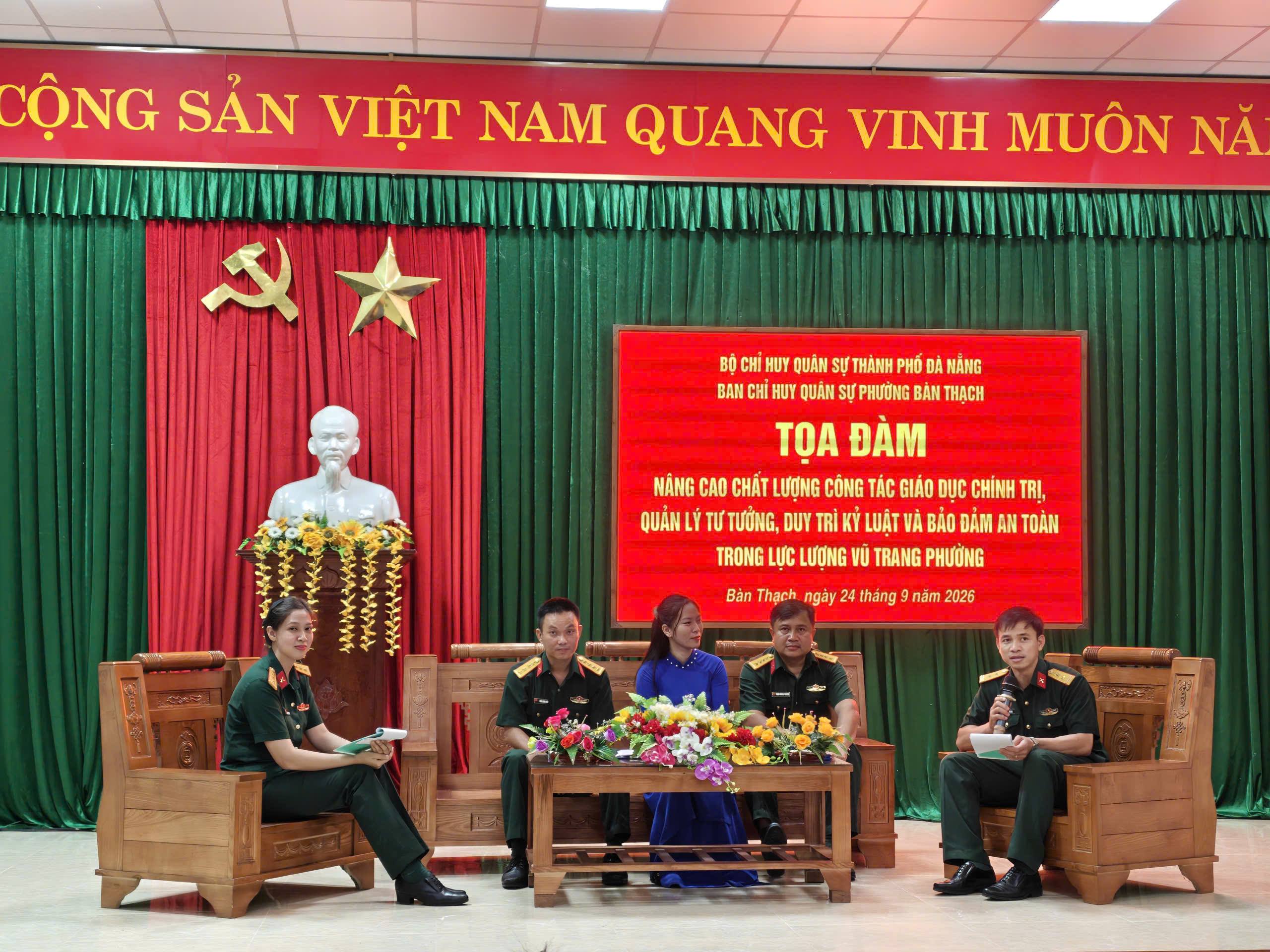 Nâng cao chất lượng giáo dục chính trị, quản lý tư tưởng trong LLVT phường Bàn Thạch