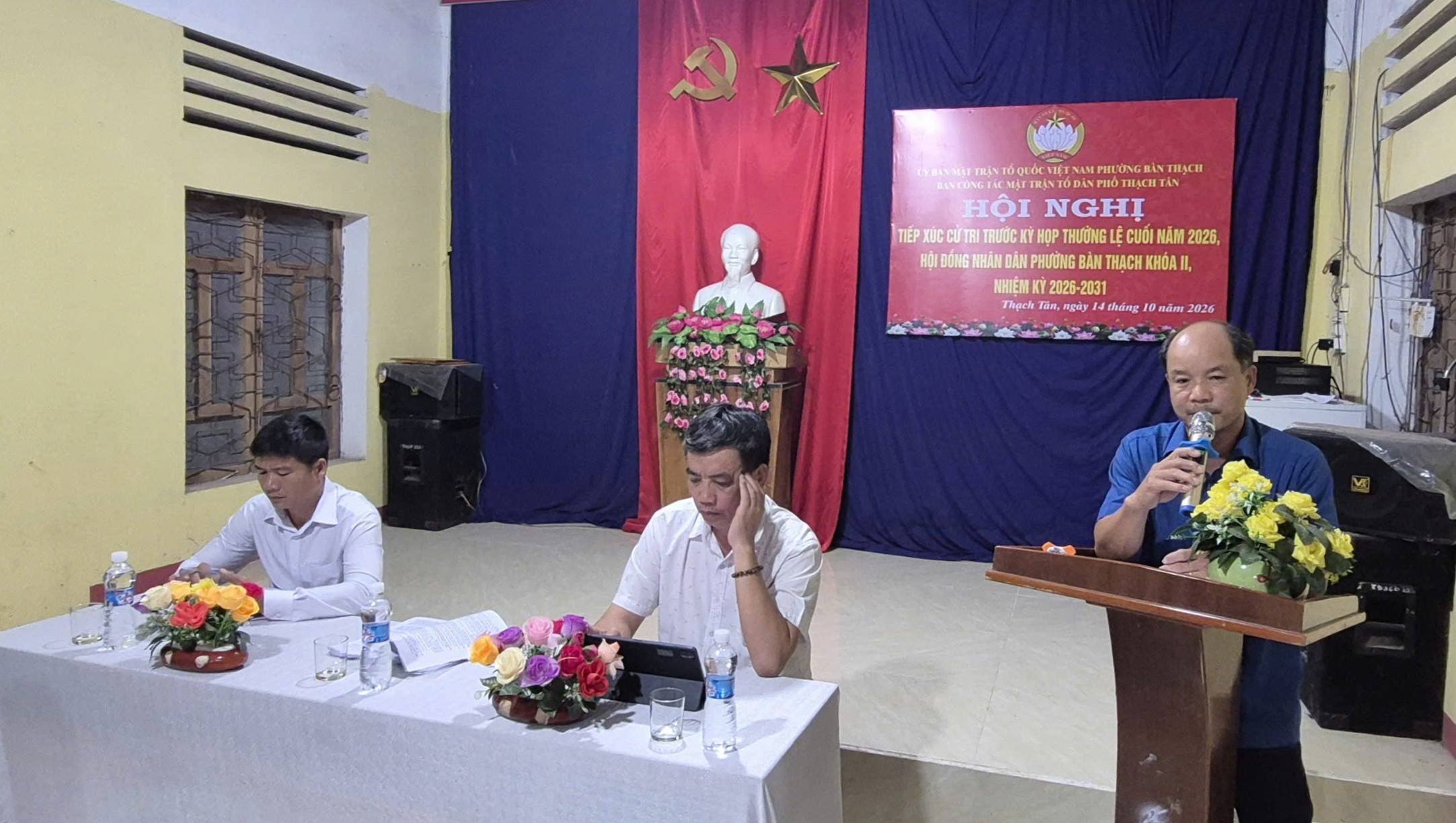 Tổ đại biểu số 01 HĐND phường Bàn Thạch tiếp xúc cử tri tại Thạch Tân