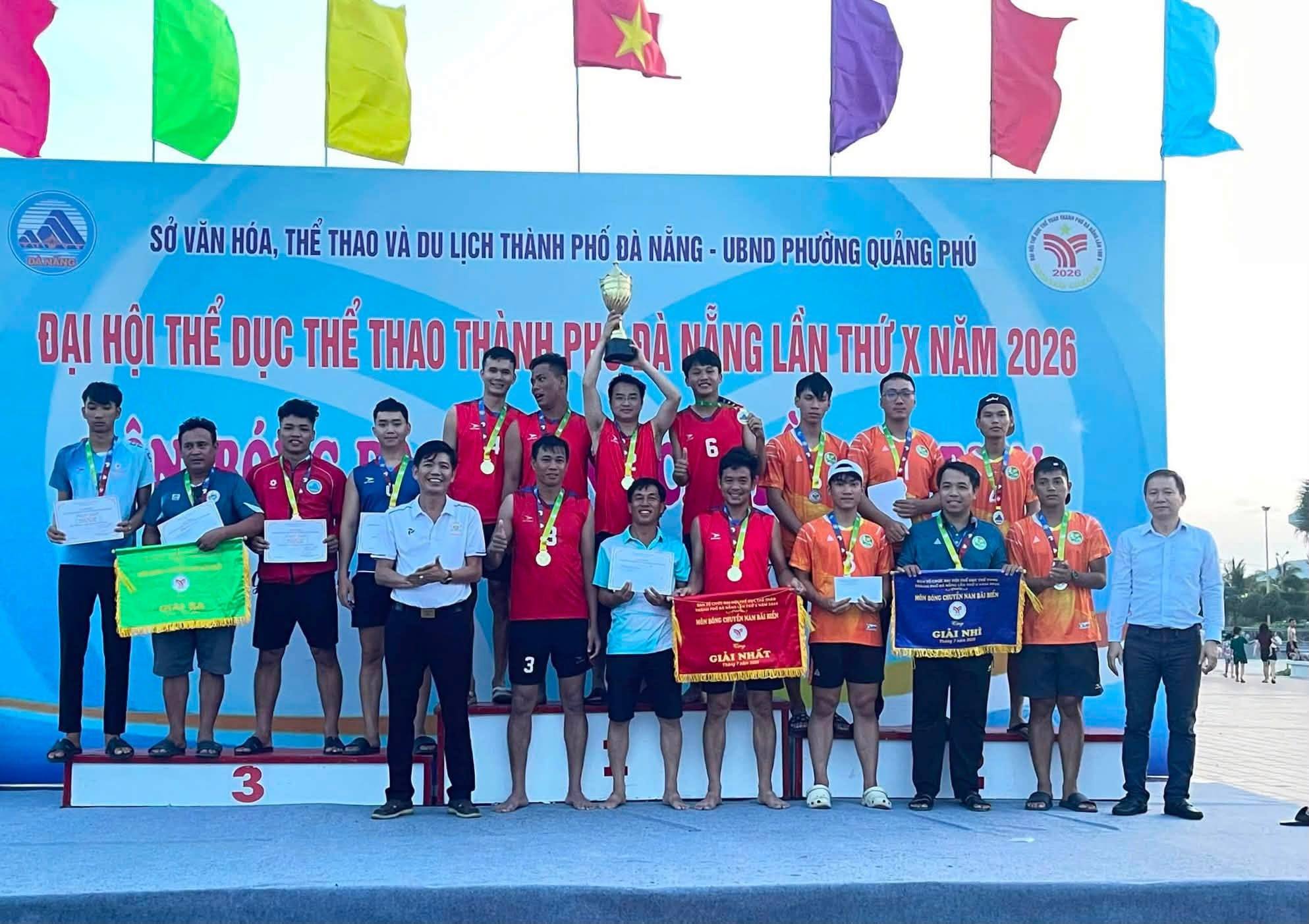 Phường Bàn Thạch giành Huy chương Vàng Bóng chuyền nam bãi biển