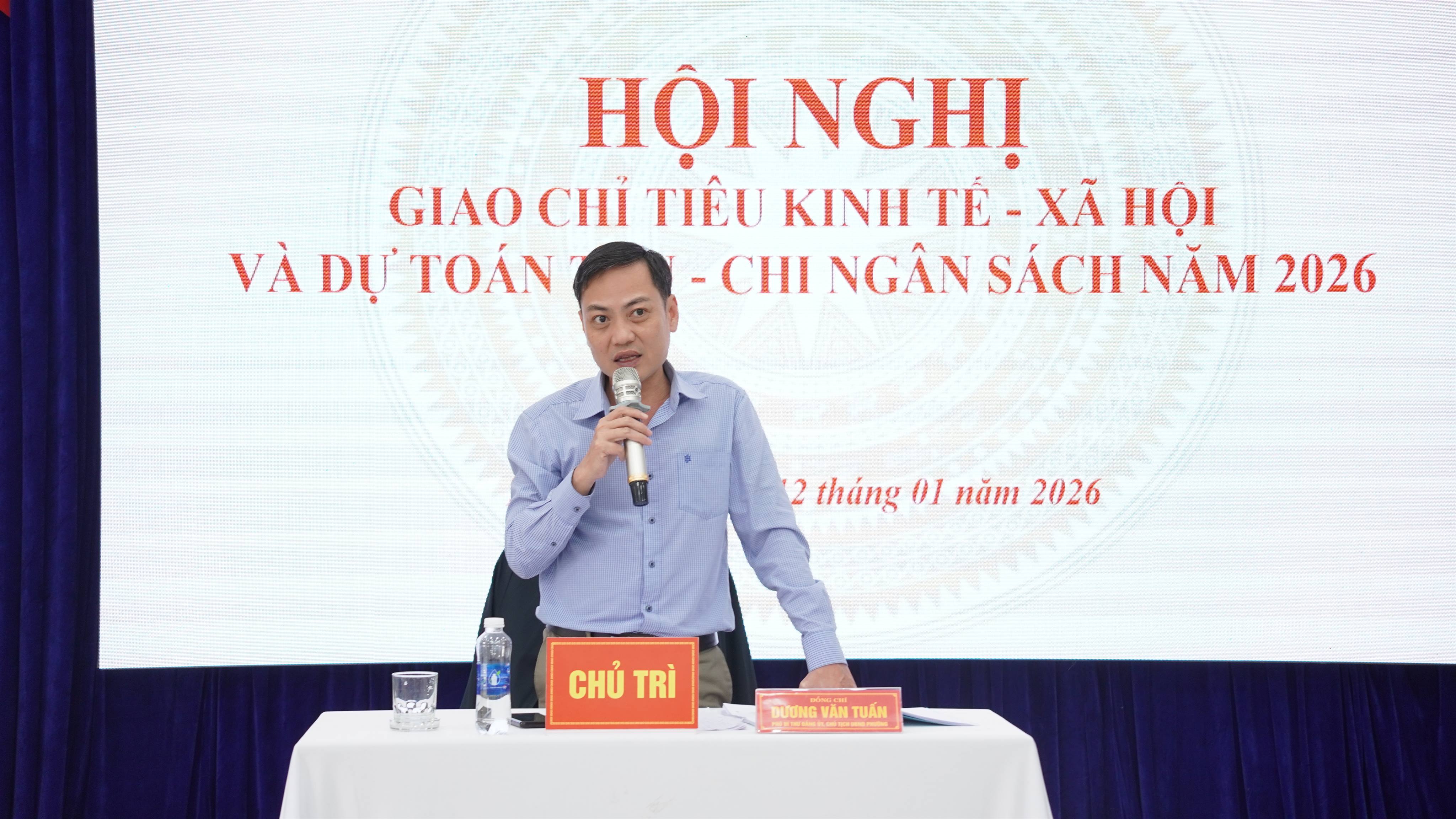 Phường Bàn Thạch giao chỉ tiêu phát triển kinh tế - xã hội và dự toán ngân sách năm 2026