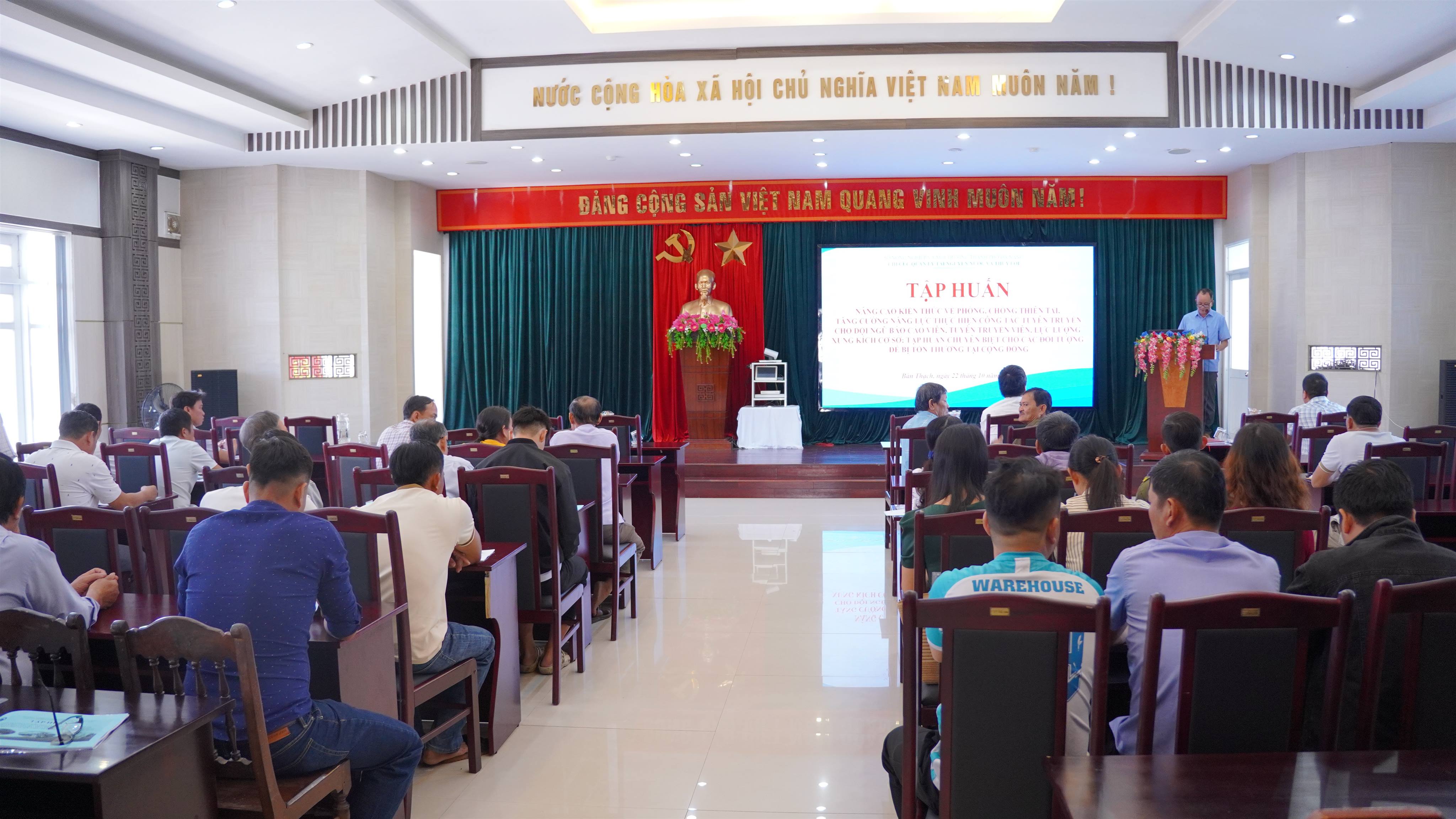 Bàn Thạch tập huấn nâng cao kiến thức phòng, chống thiên tai năm 2026