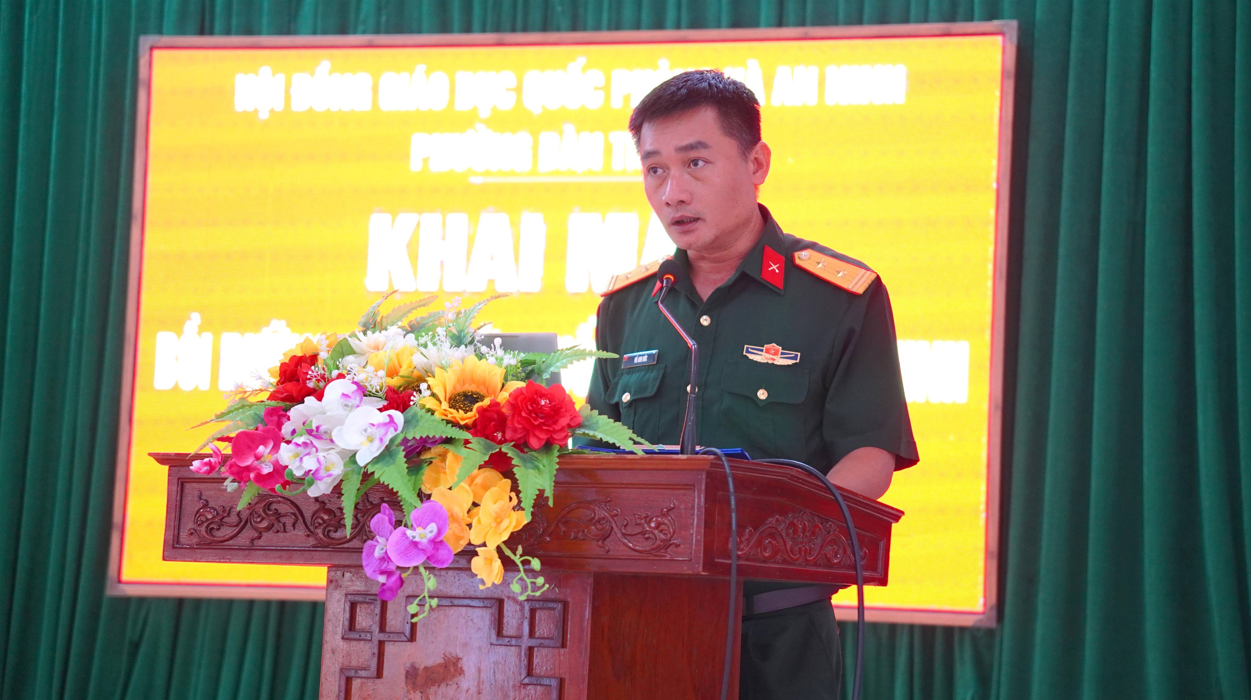 Phường Bàn Thạch khai mạc lớp bồi dưỡng kiến thức quốc phòng và an ninh đối tượng 4 năm 2026