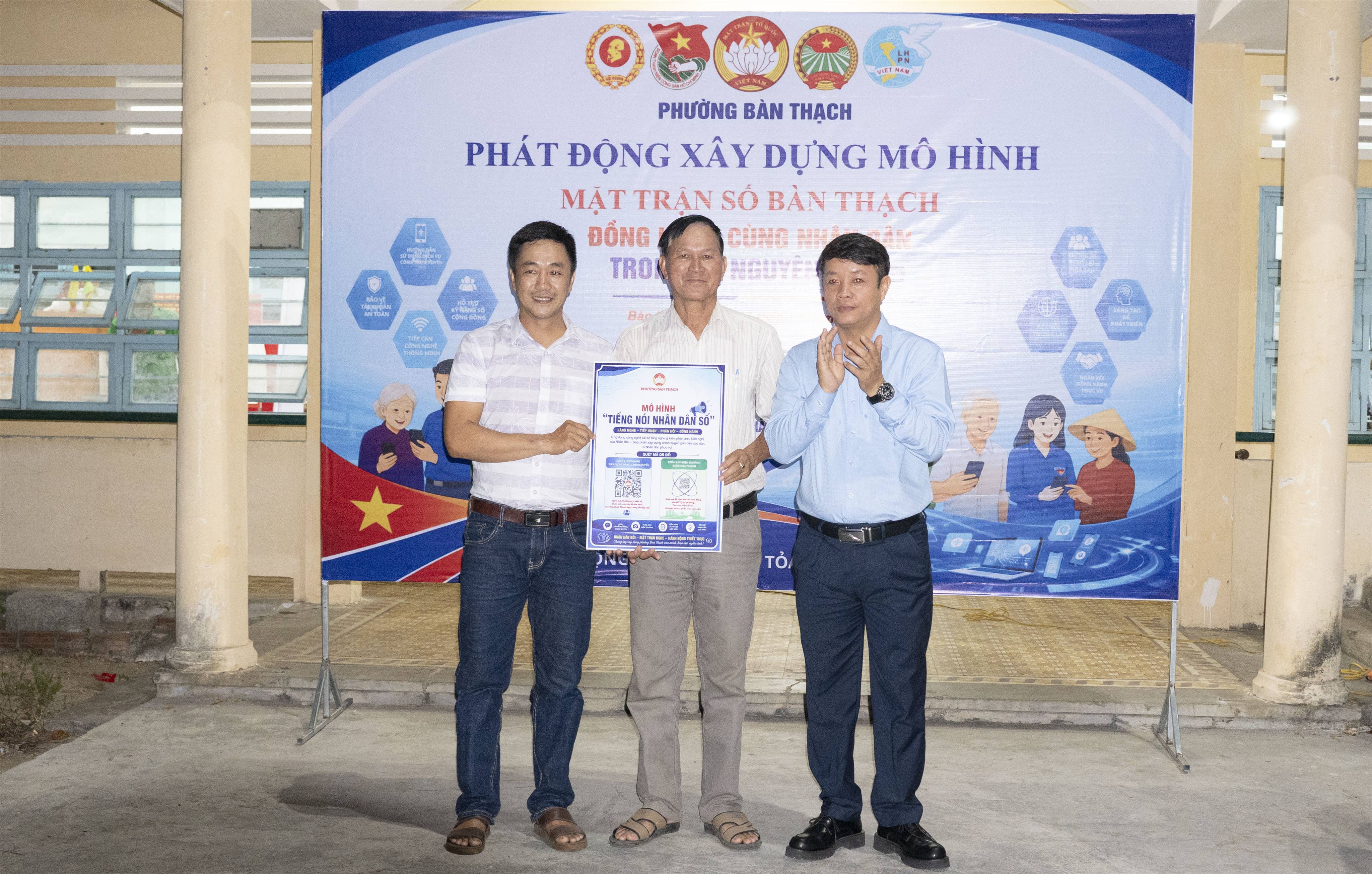 Ủy ban MTTQ Việt Nam phường Bàn Thạch phát động chương trình Mặt trận số”
