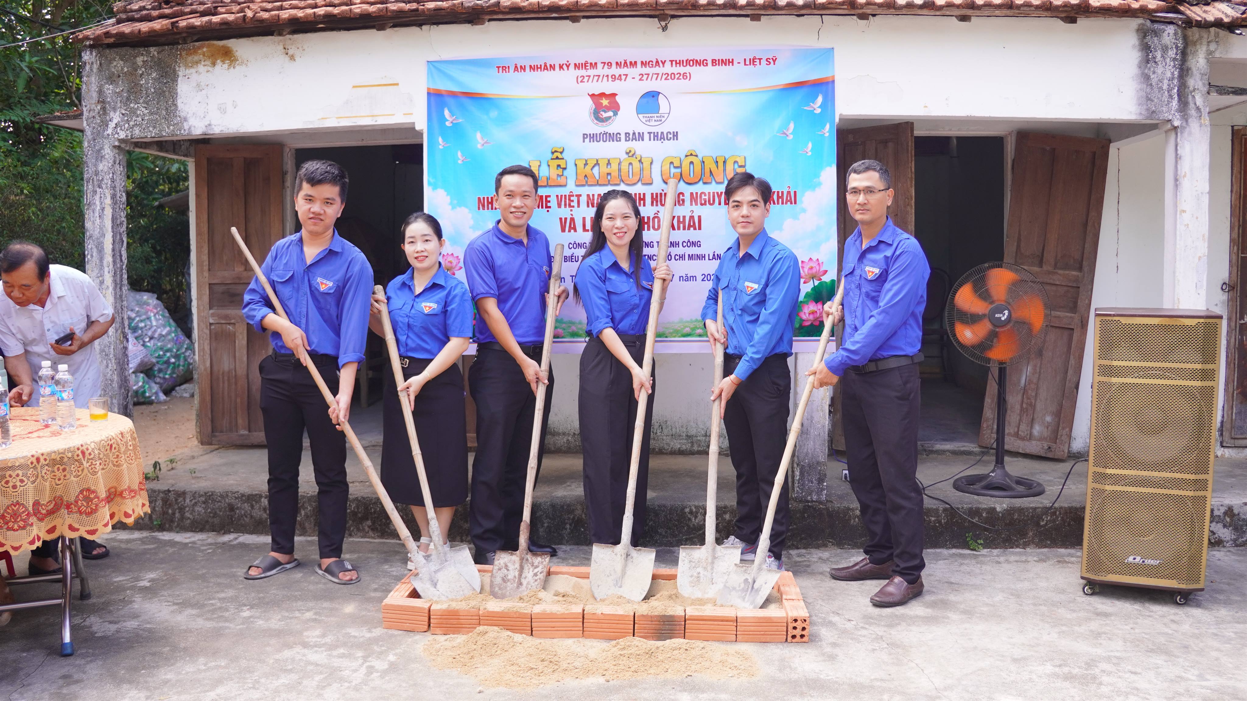 Bàn Thạch khởi công hai công trình an sinh xã hội hướng về Ngày Thương binh - Liệt sĩ