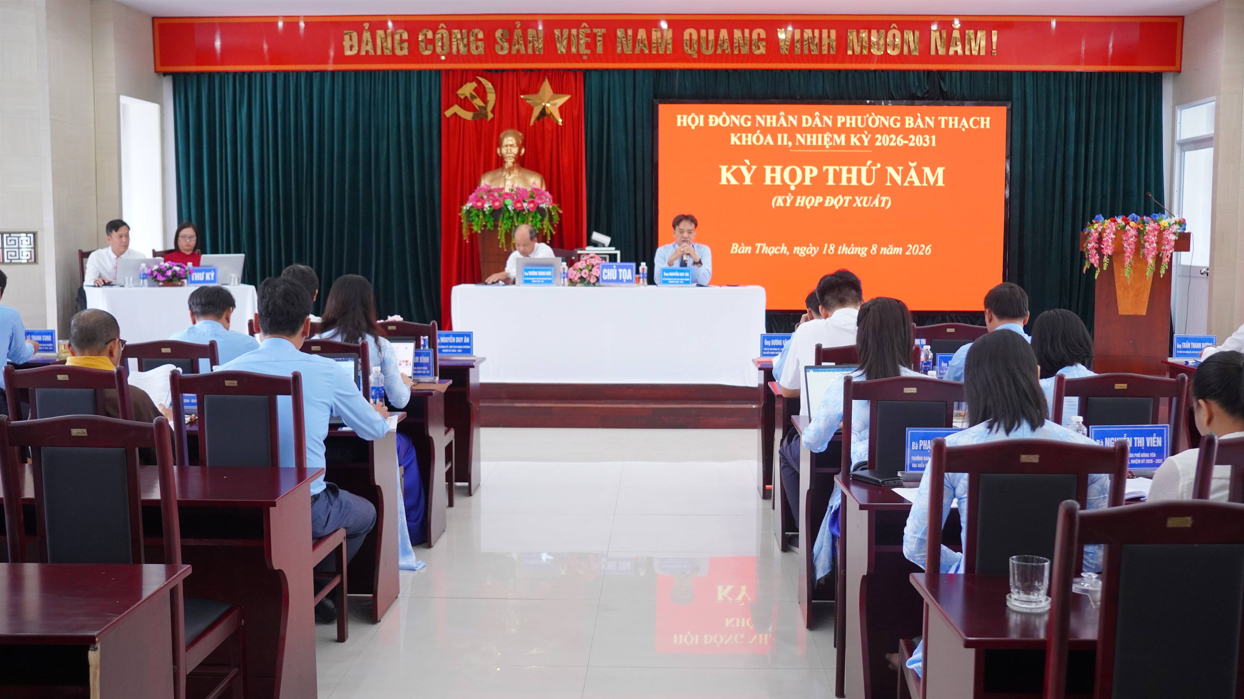 HĐND phường Bàn Thạch xem xét điều chỉnh kế hoạch đầu tư công giai đoạn 2026 - 2030