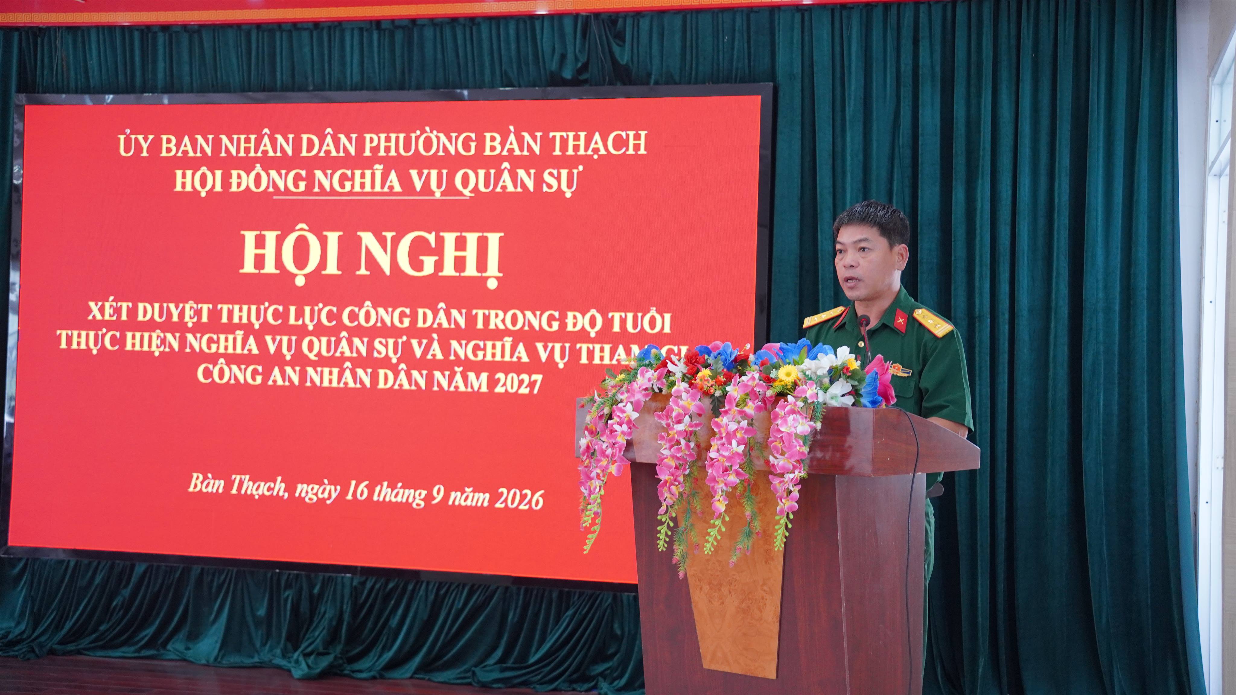 Bàn Thạch: 244 thanh niên đủ điều kiện sơ tuyển, khám sức khỏe nghĩa vụ quân sự