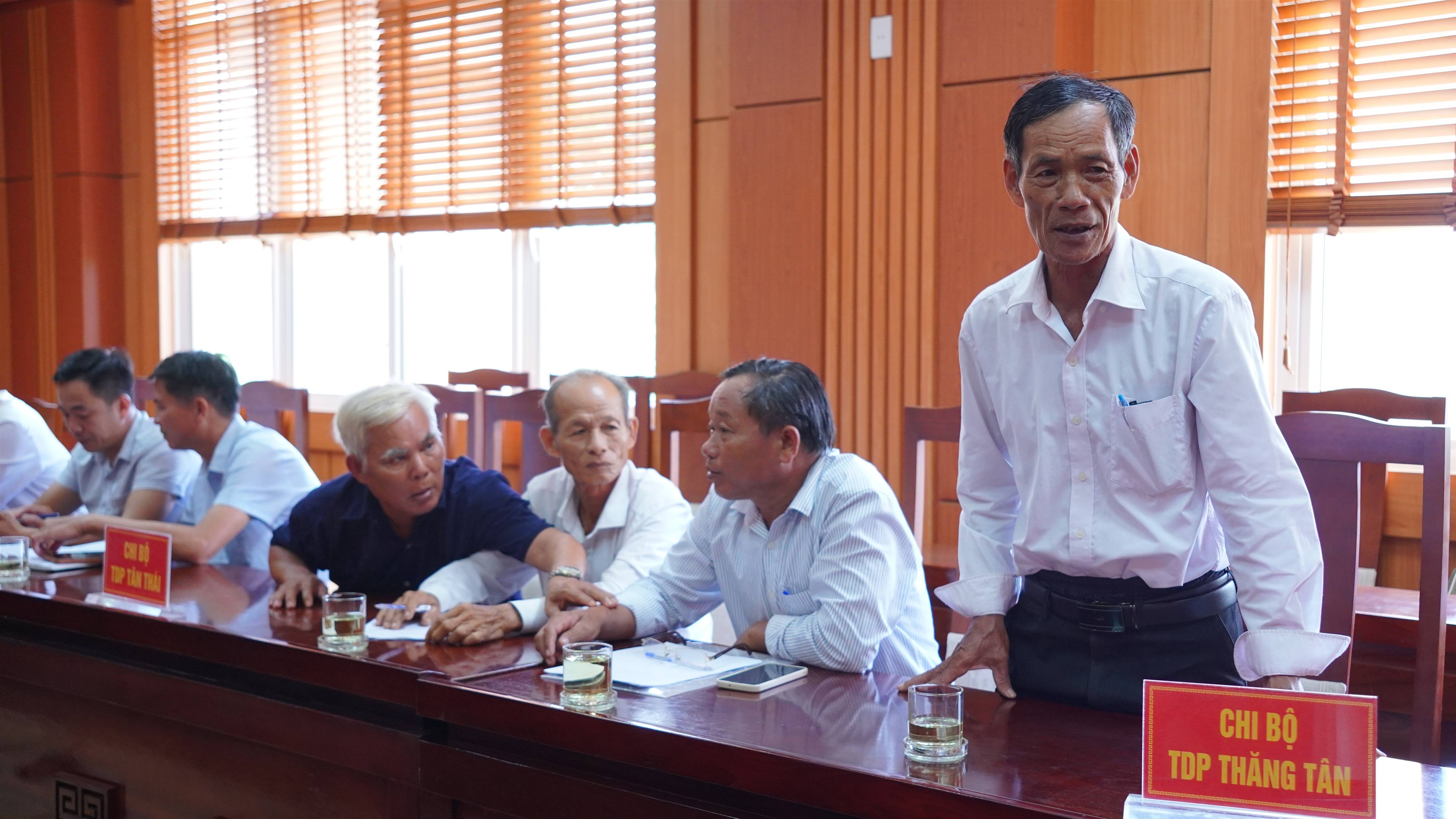 Đảng ủy phường Bàn Thạch làm việc với các tổ dân phố khu vực Tam Thăng về công tác cán bộ sau sắp xếp