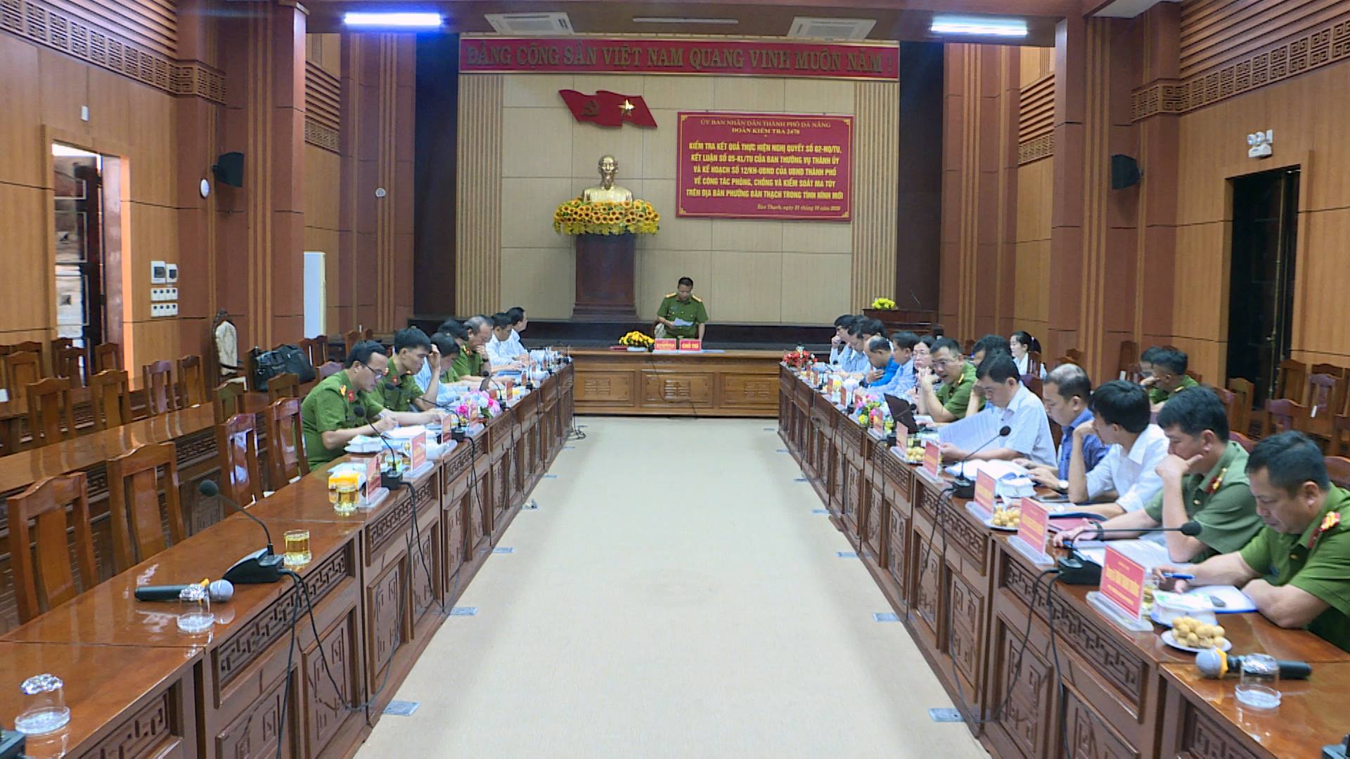 Đoàn kiểm tra Công an thành phố Đà Nẵng kiểm tra công tác phòng, chống ma túy trên địa bàn phường Bàn Thạch