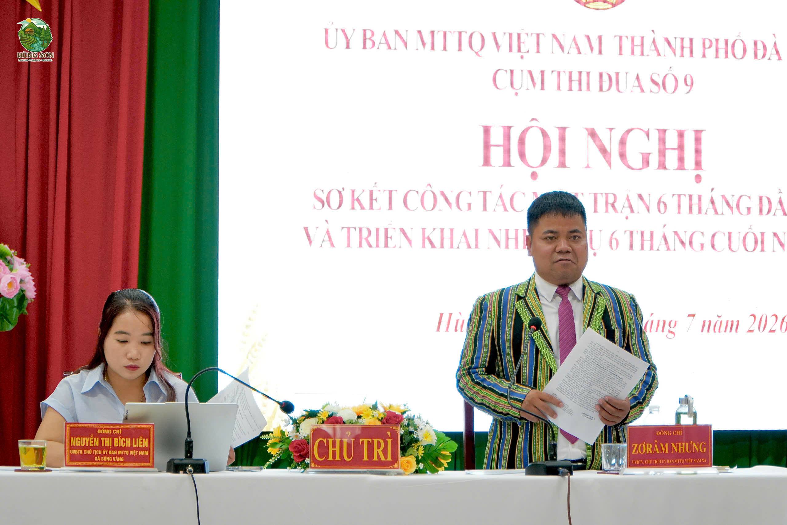 CỤM THI ĐUA SỐ 9 SƠ KẾT CÔNG TÁC MẶT TRẬN 6 THÁNG ĐẦU NĂM 2026
