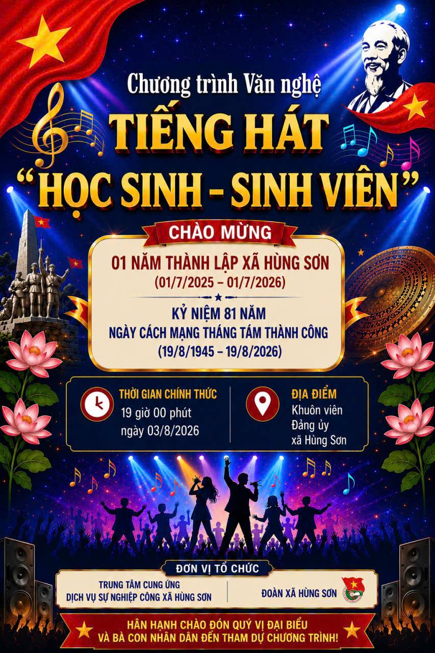 CHƯƠNG TRÌNH TIẾNG HÁT HỌC SINH - SINH VIÊN 2026