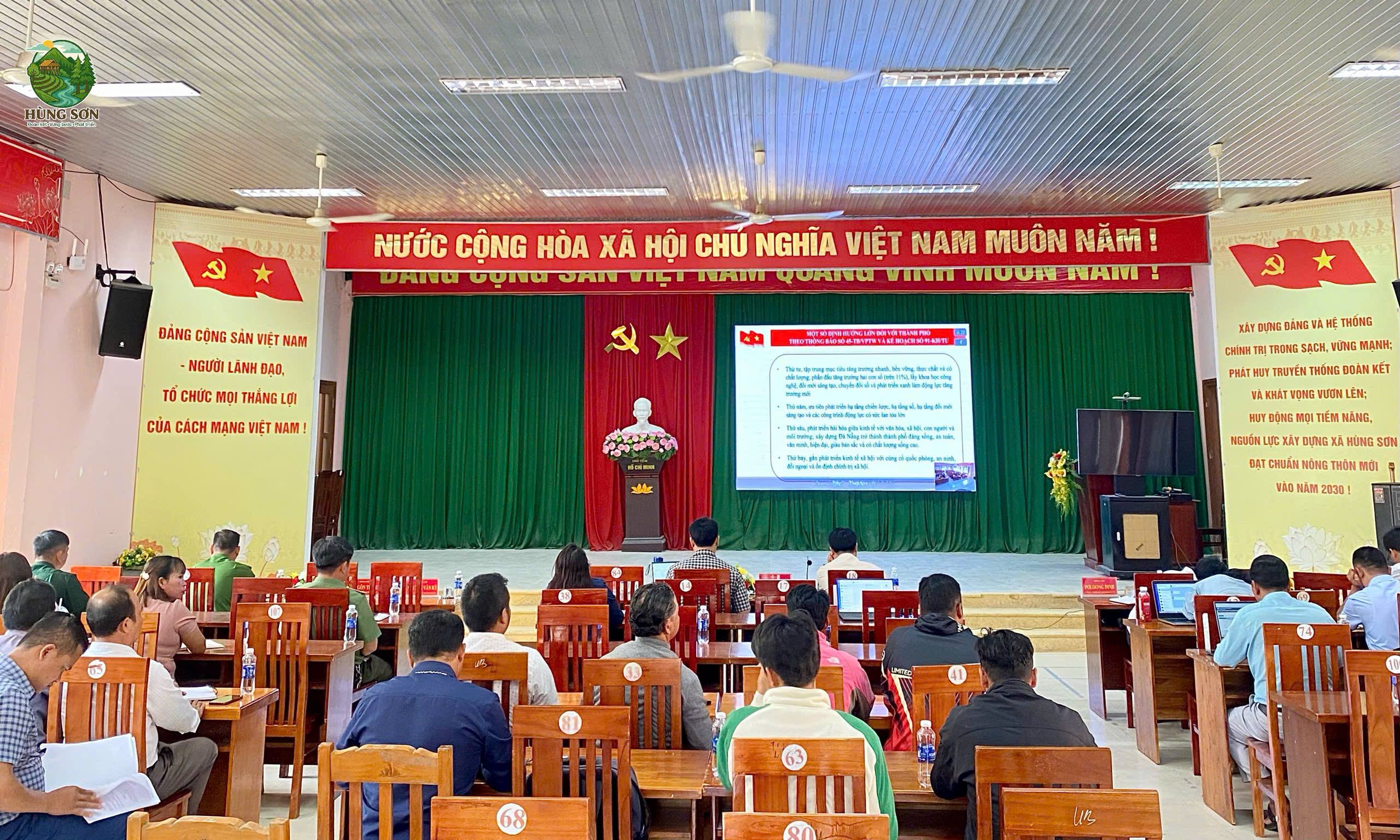HÙNG SƠN THAM GIA HỘI NGHỊ TRỰC TUYẾN QUÁN TRIỆT CÁC VĂN BẢN MỚI CỦA TRUNG ƯƠNG VÀ THÀNH PHỐ
