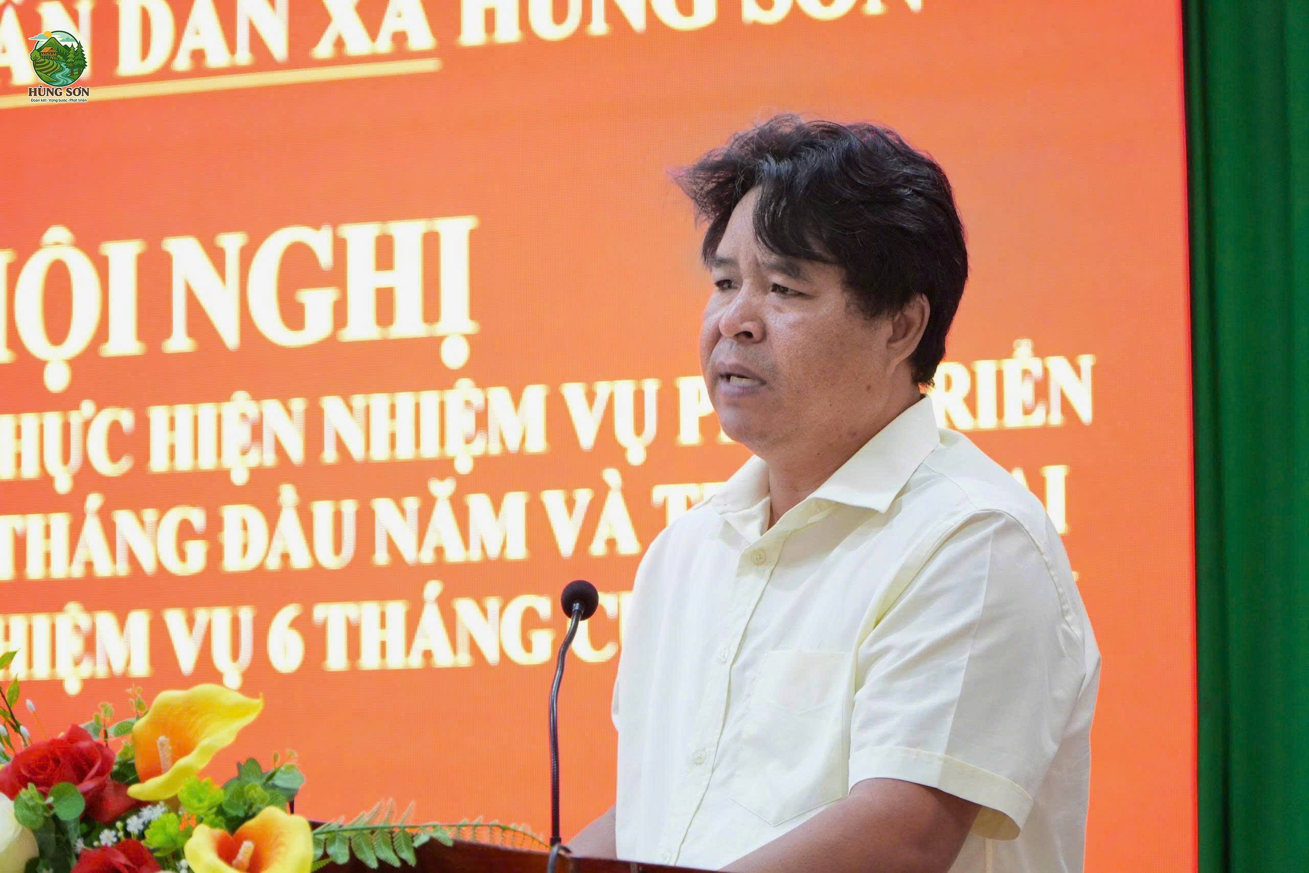 XÃ HÙNG SƠN SƠ KẾT TÌNH HÌNH PHÁT TRIỂN KINH TẾ - XÃ HỘI 6 THÁNG ĐẦU NĂM 2026