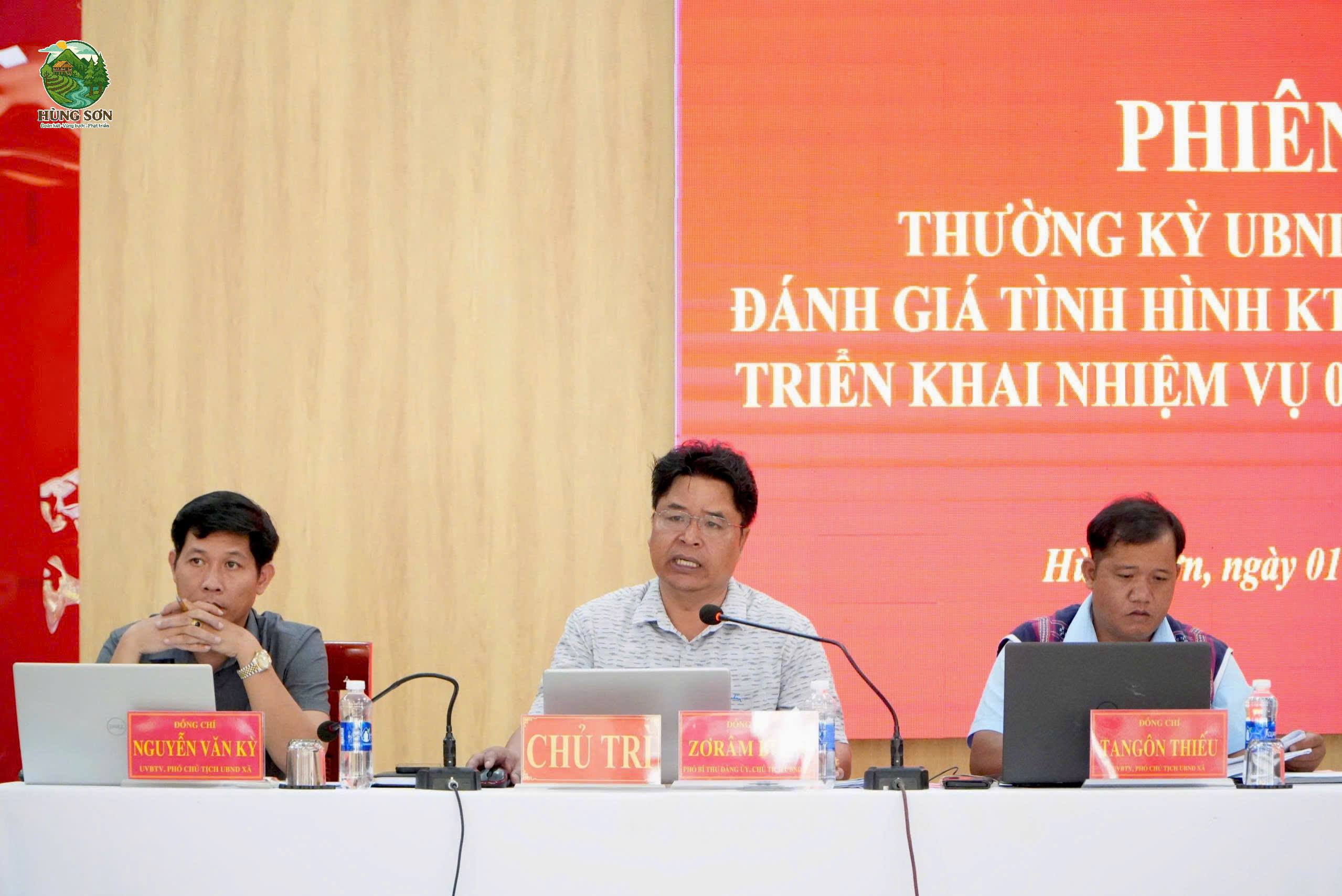 UBND XÃ HÙNG SƠN TỔ CHỨC PHIÊN HỌP THƯỜNG KỲ THÁNG 9 NĂM 2026