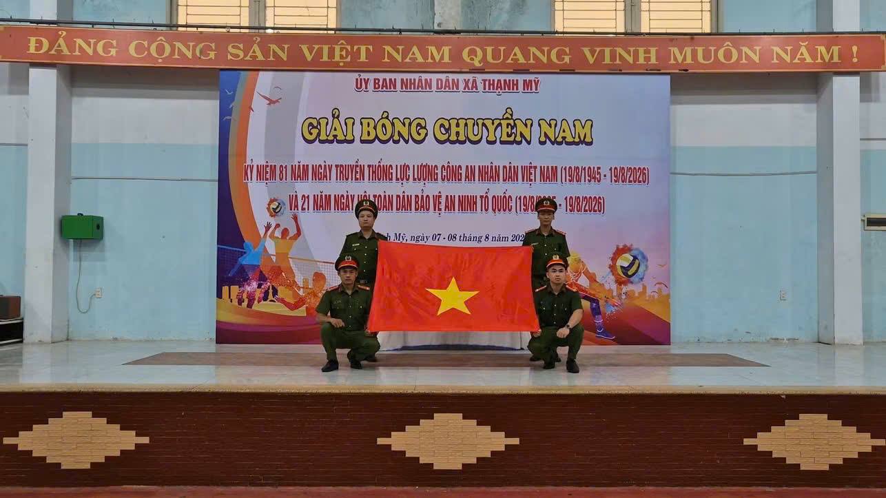 Sôi nổi giải bóng chuyền Nam xã Thạnh Mỹ năm 2026