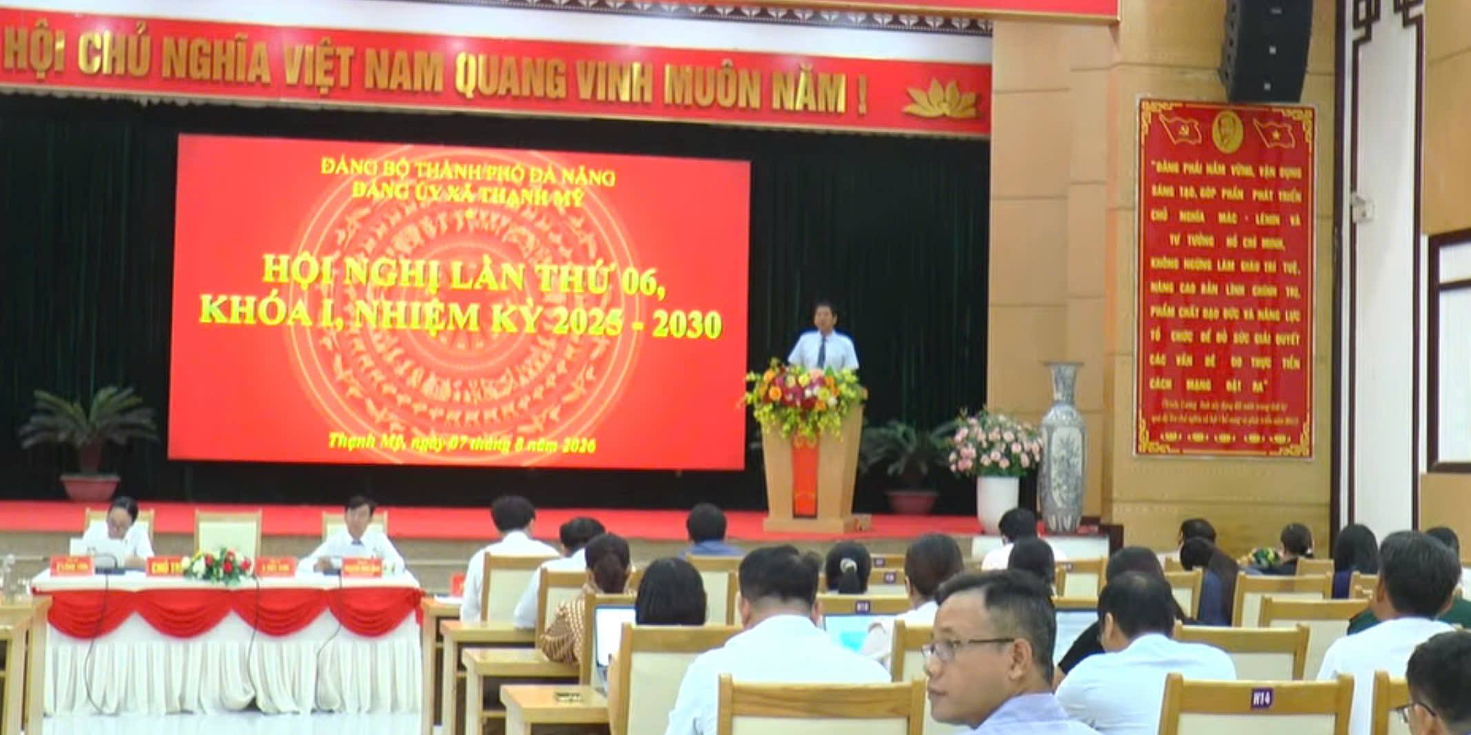 Thạnh Mỹ: Hội nghị Đảng ủy xã lần thứ 6 Quyết nghị nhiều nội dung quan trọng