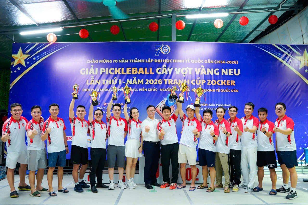 🏓 GIẢI PICKLEBALL “CÂY VỢT VÀNG NEU” 2026: MỞ MÀN RỰC RỠ CHO HÀNH TRÌNH THỂ THAO NEU 🏓