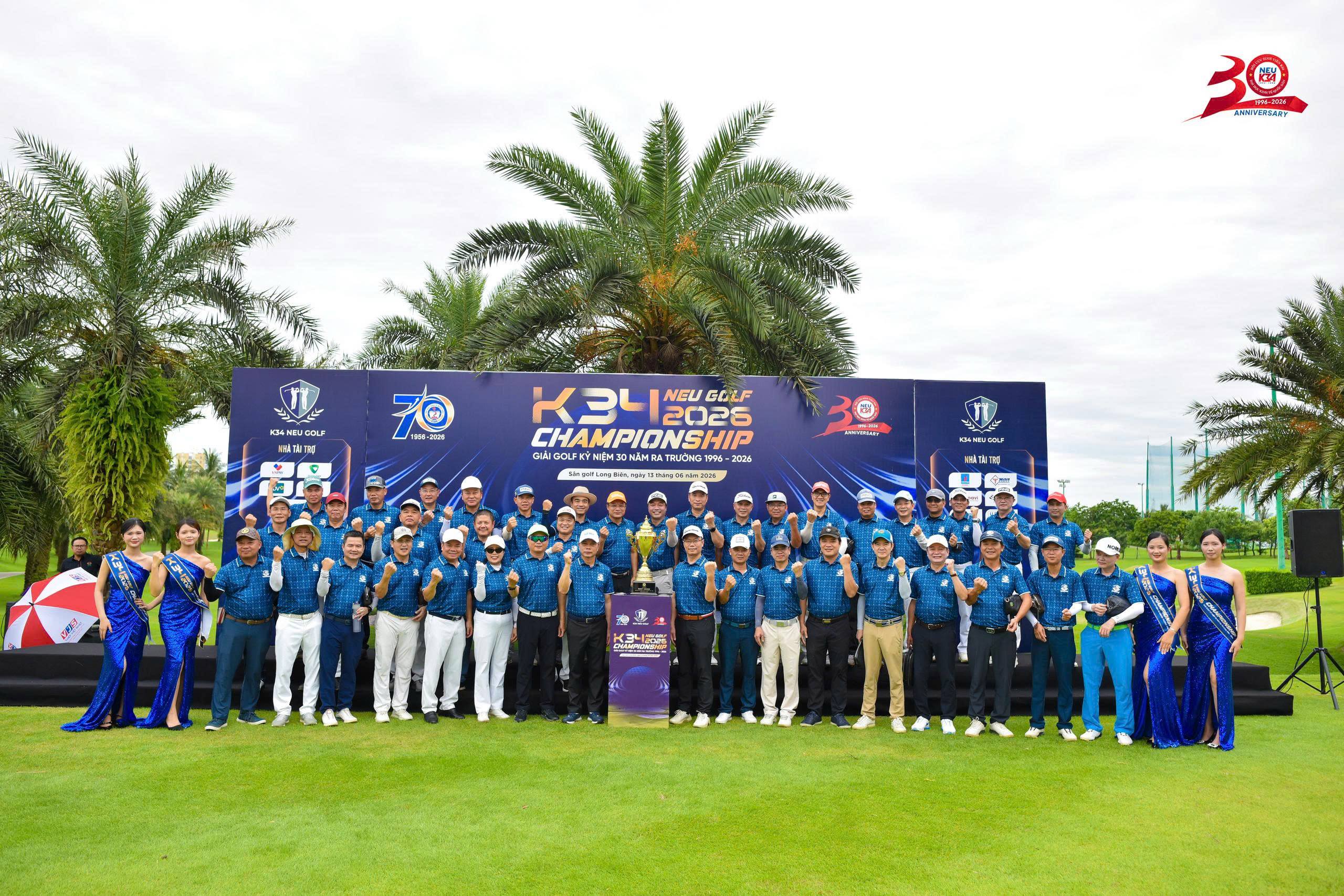 K34 NEU Golf Championship 2026: Kết nối cộng đồng cựu sinh viên Đại học Kinh tế Quốc dân sau 30 năm ra trường