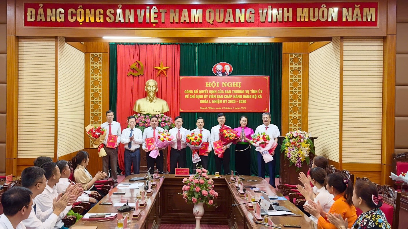 Đảng bộ xã Quỳnh Nhai kiện toàn nhân sự Ban Chấp hành nhiệm kỳ 2025-2030