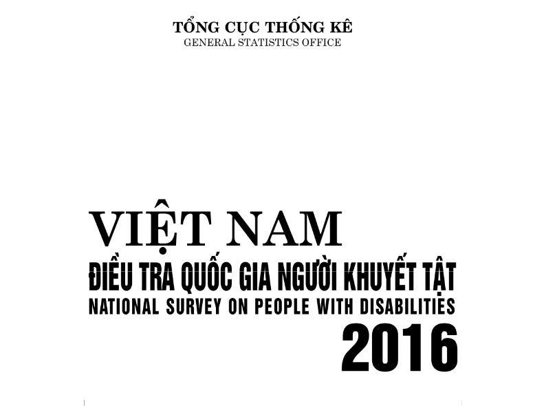 VIỆT NAM ĐIỀU TRA QUỐC GIA NGƯỜI KHUYẾT TẬT 2016