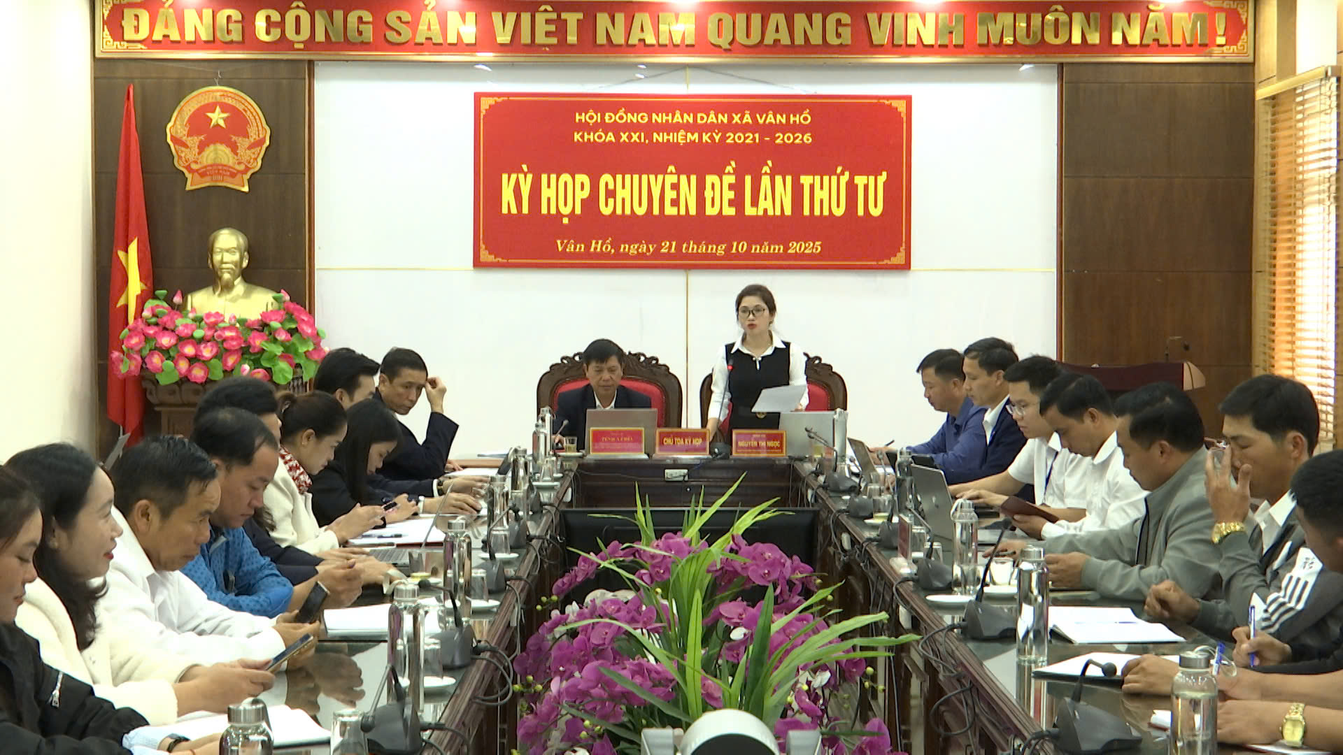 HĐND xã Vân Hồ tổ chức kỳ họp chuyên đề lần thứ tư