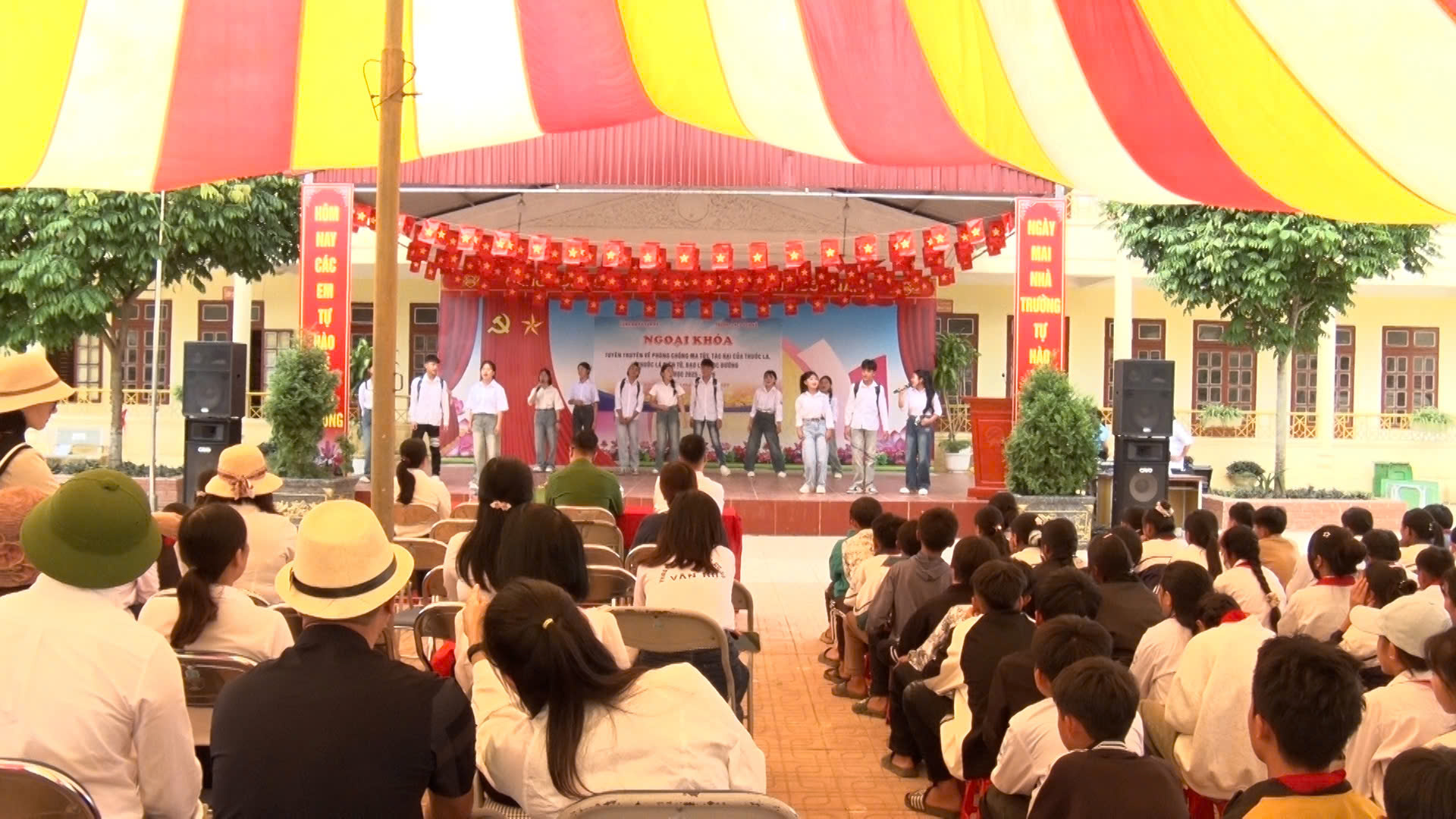 Ngoại khóa Tuyên Truyền Phòng Chống Ma Túy, Thuốc Lá, thuốc lá điện tử  và Bạo Lực Học Đường tại THCS Vân Hồ