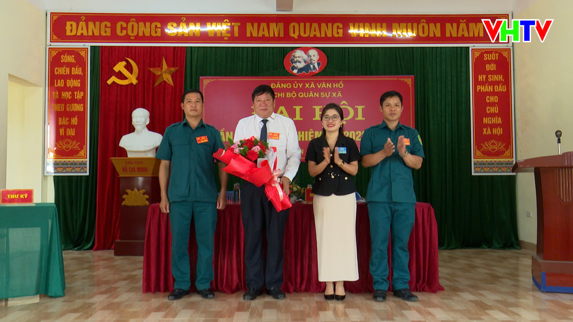 Đại hội chi bộ Ban chỉ huy quân sự xã Vân Hồ lần thứ nhất  nhiệm kỳ 2025 - 2030