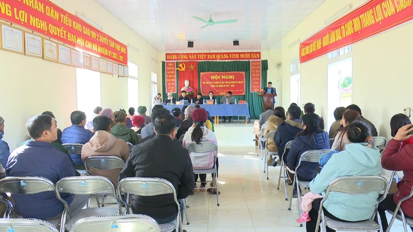 Tổ đại biểu số 6 HĐND tỉnh TXCT tại xã Vân Hồ