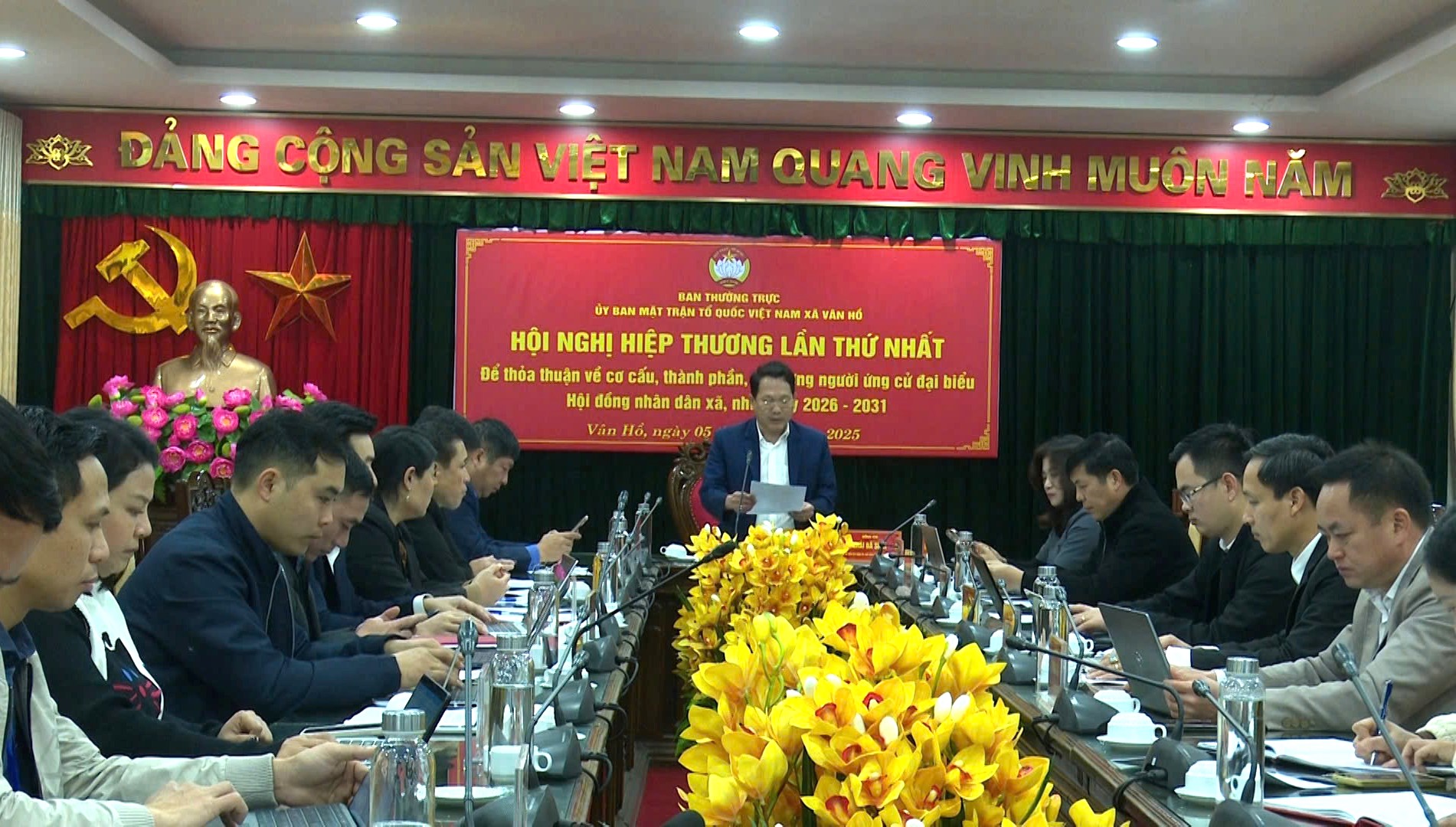 Xã Vân Hồ hiệp thương thống nhất cơ cấu, thành phần và số lượng đại biểu HĐND xã khóa XXII, nhiệm kỳ 2026- 2031