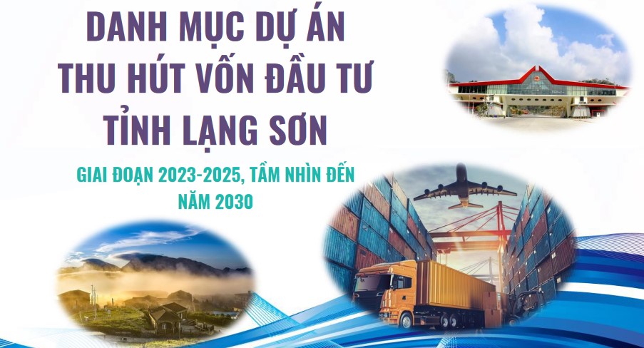 DANH MỤC DỰ ÁN THU HÚT VỐN ĐẦU TƯ TỈNH LẠNG SƠN GIAI ĐOẠN 2023-2025, TẦM NHÌN ĐẾN NĂM 2030