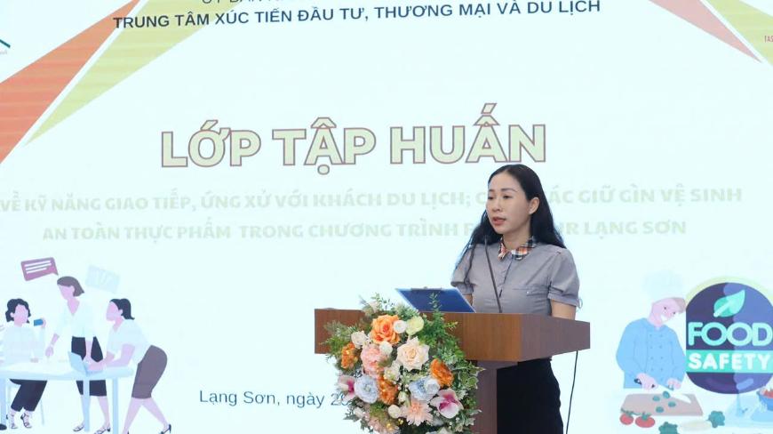 Khai mạc Lớp tập huấn về kỹ năng giao tiếp và an toàn thực phẩm trong Chương Trình FOODTOUR Lạng Sơn.