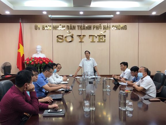Hội nghị triển khai tiêm vắc xin phòng COVID-19 cho quận Đồ Sơn và huyện Cát Hải