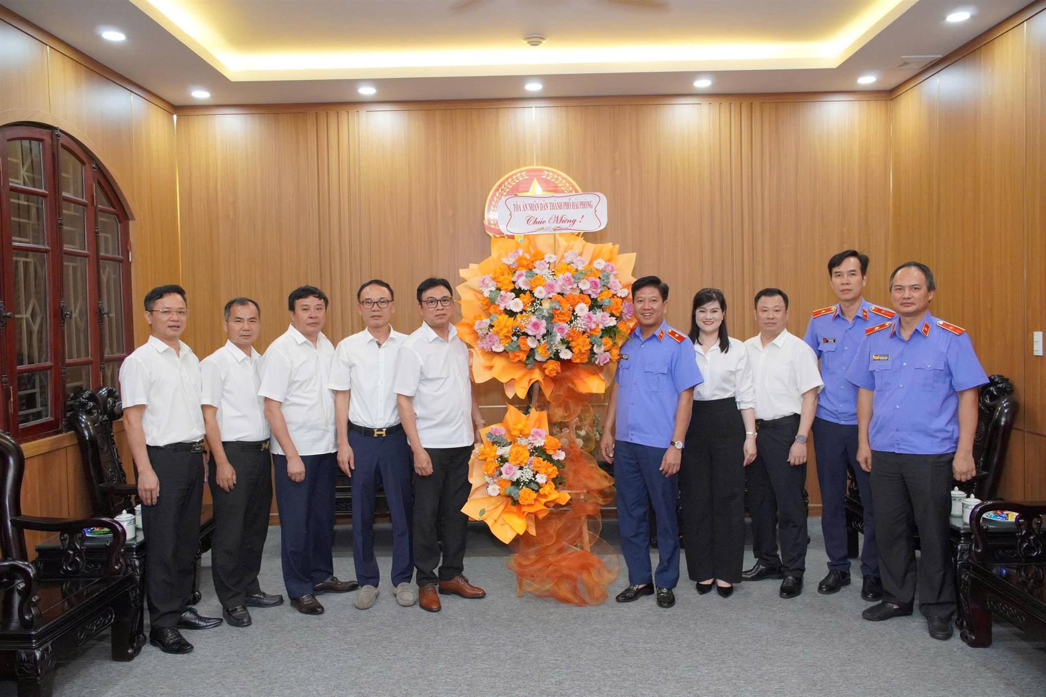 Các cơ quan nội chính, tư pháp chúc mừng Viện kiểm sát nhân dân thành phố Hải Phòng nhân kỷ niệm 66 năm Ngày thành lập ngành Kiểm sát nhân dân