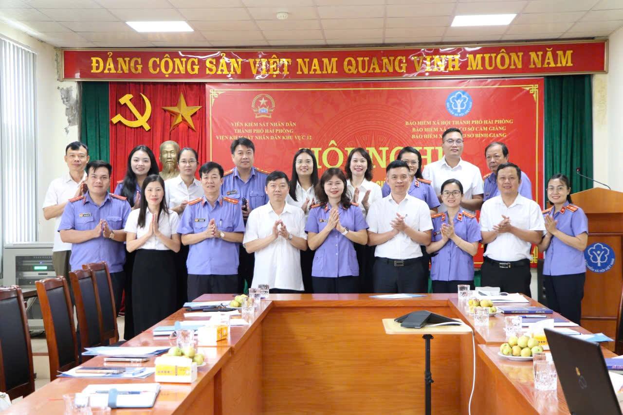 VKSND khu vực 12 – Hải Phòng: ký kết Chương trình phối hợp với cơ quan Bảo hiểm xã hội trên địa bàn