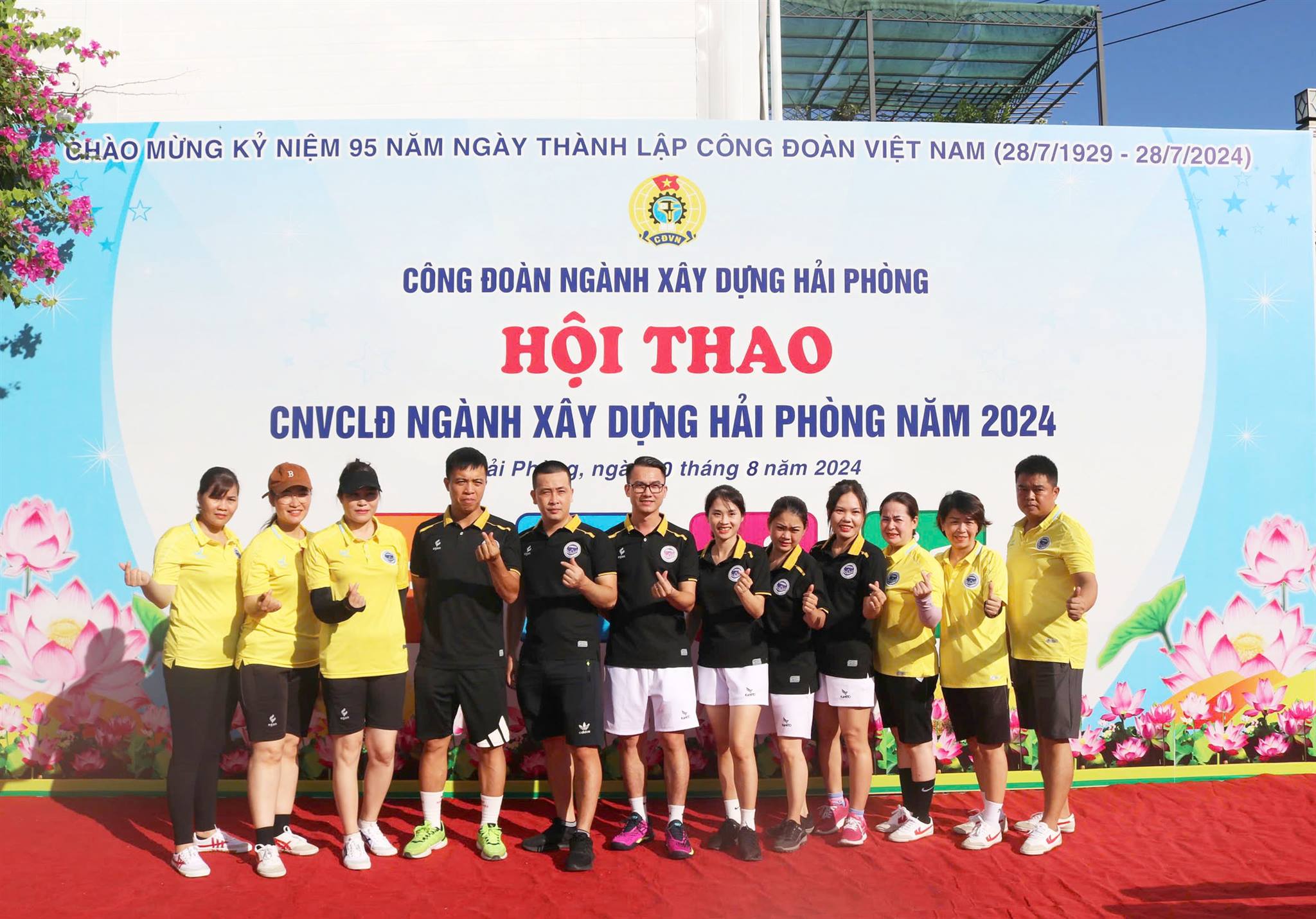 Tham gia Hội thao do Công đoàn ngành Xây dựng Hải Phòng