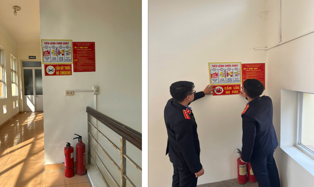 Viện kiểm sát nhân dân khu vực 1 thực hiện hiệu quả công tác phòng cháy, chữa cháy và cấm hút thuốc lá