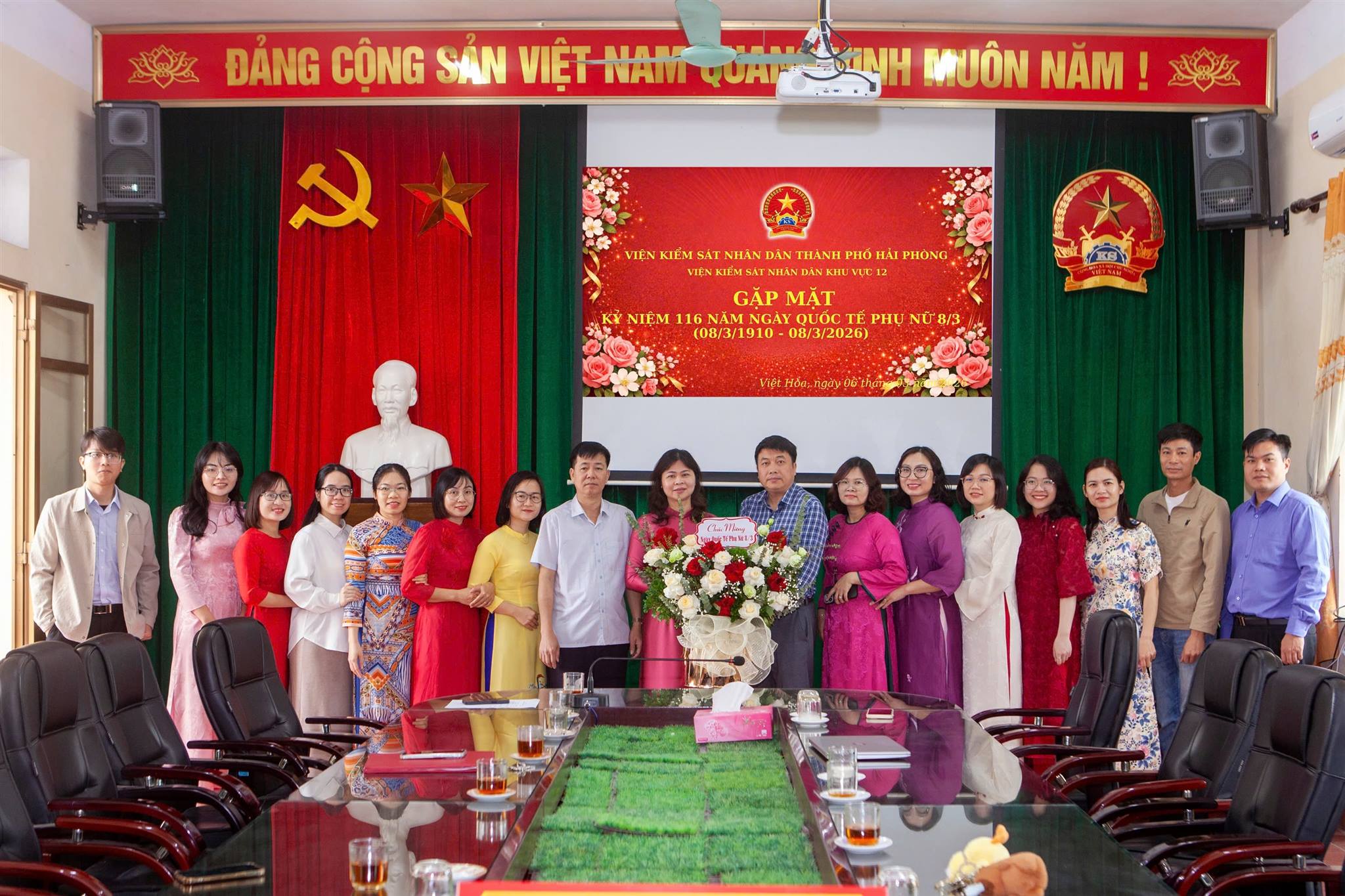 Viện KSND khu vực 12-Hải Phòng: Tổ chức kỷ niệm 116 năm ngày Quốc tế Phụ nữ 08/3