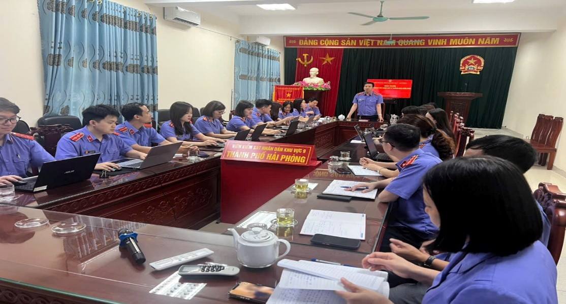 Viện kiểm sát nhân dân khu vực 9 – Hải Phòng tổ chức Hội nghị sơ kết công tác 6 tháng đầu năm 2026