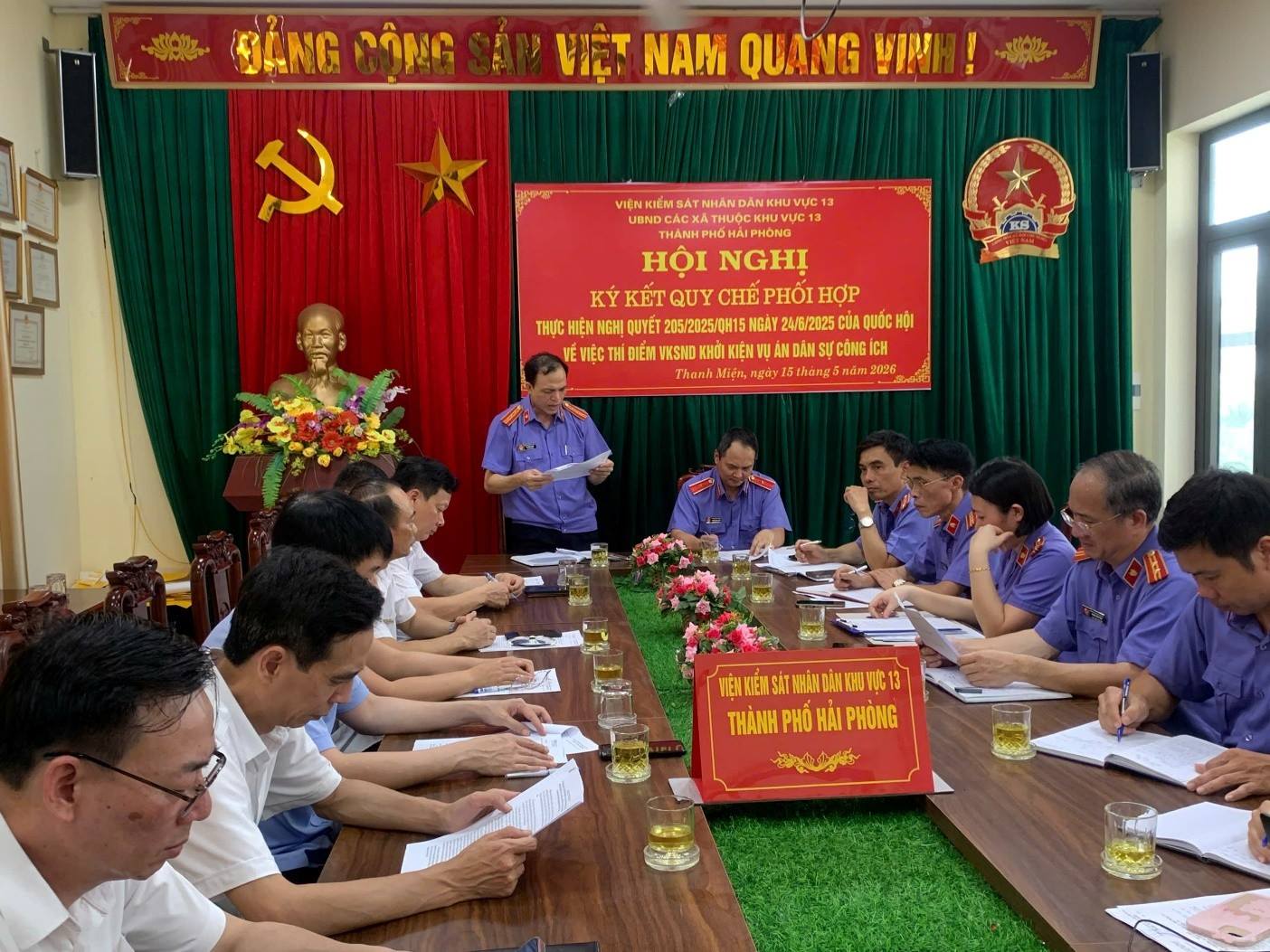 Viện KSND khu vực 13 – Hải Phòng thực hiện hiệu quả Nghị quyết số 205/2025/QH15 của Quốc hội 