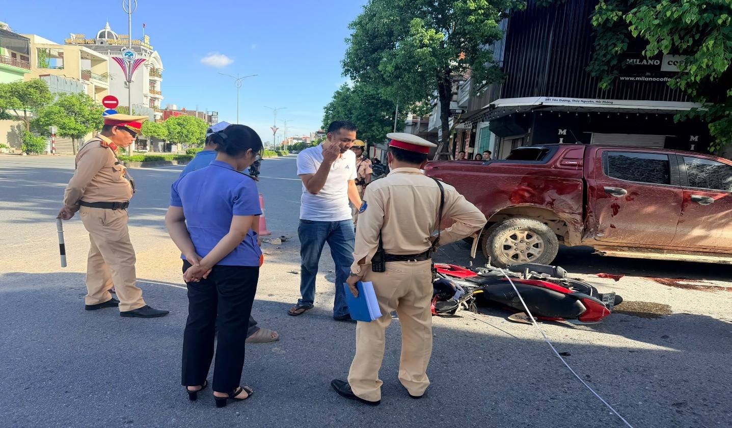 VKSND khu vực 1 – Hải Phòng kiểm sát khám nghiệm hiện trường vụ tai nạn giao thông đường bộ