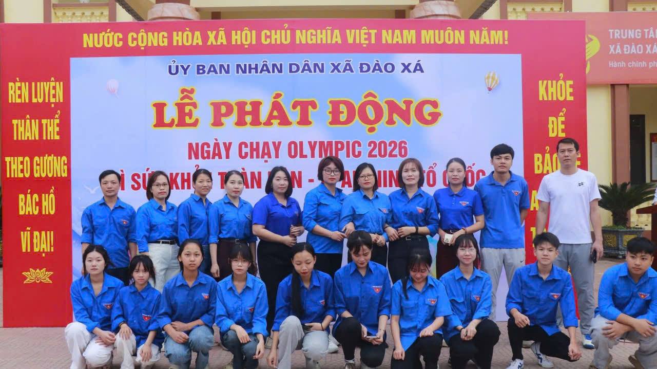 CHI ĐOÀN MẦM NON ĐÀO XÁ SÔI NỔI THAM GIA NGÀY CHẠY OLYMPIC 2026 